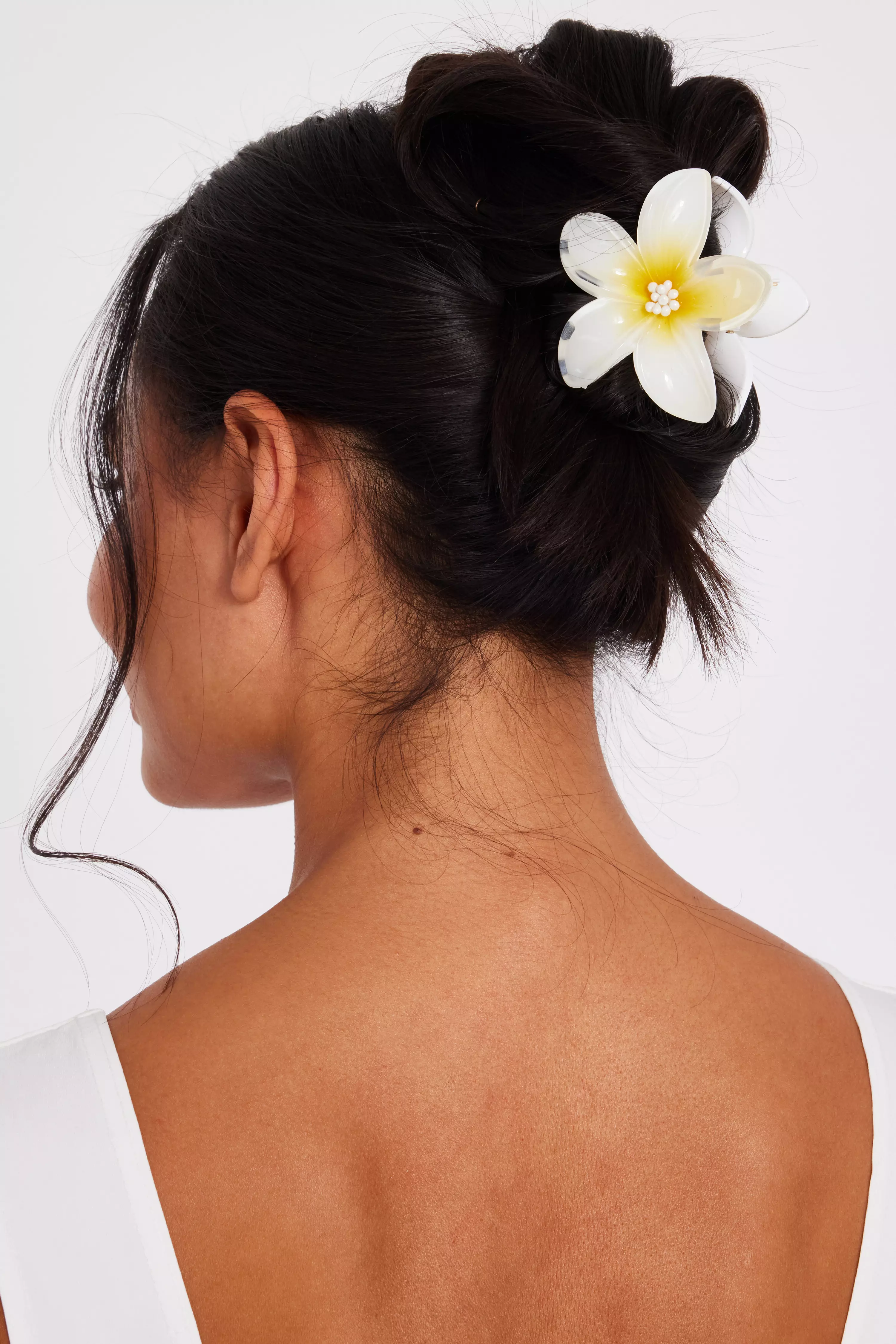 Yellow Flower Hair Claw Set