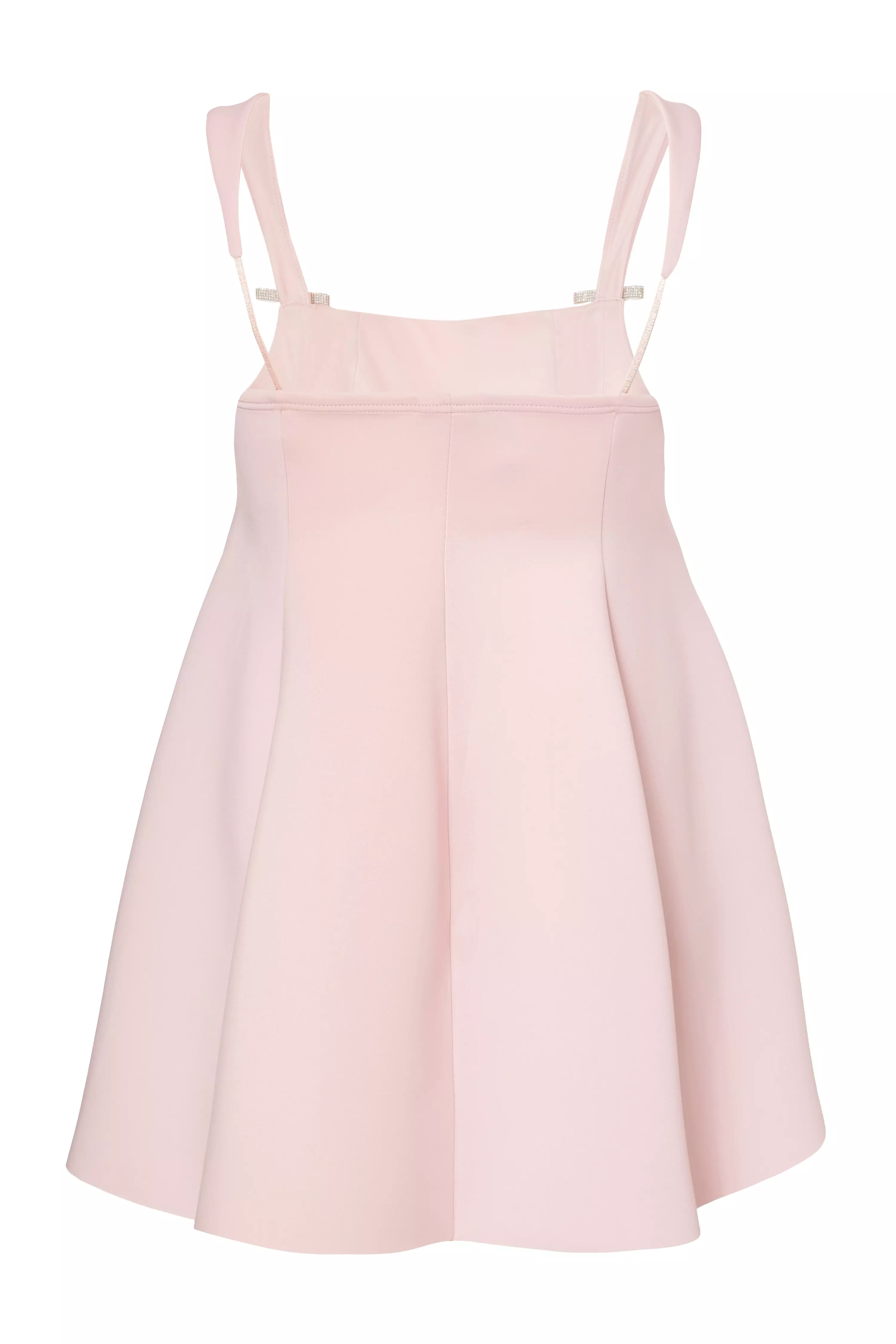 Curve Pink A-Line Mini Dress