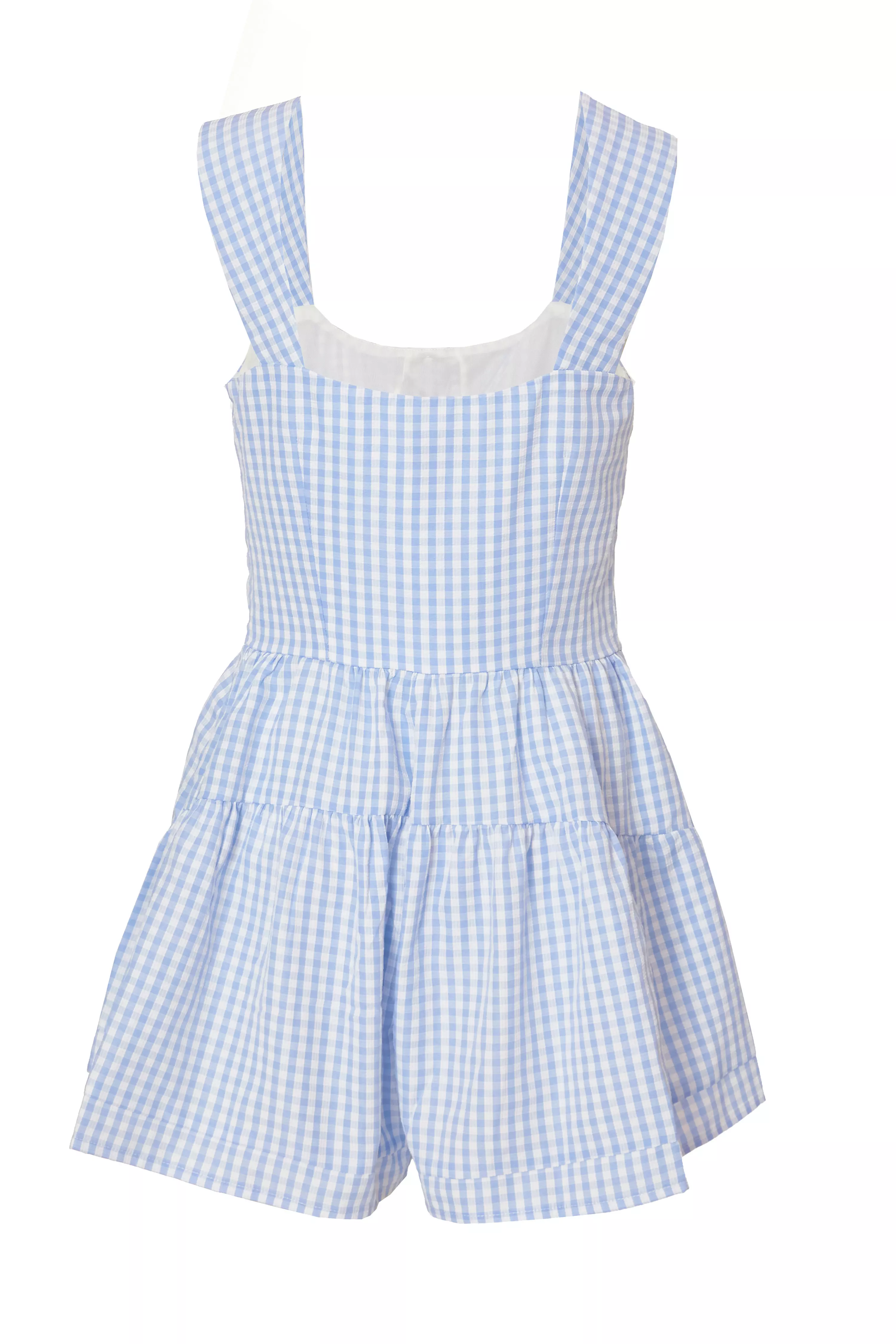Blue Gingham Playsuit
