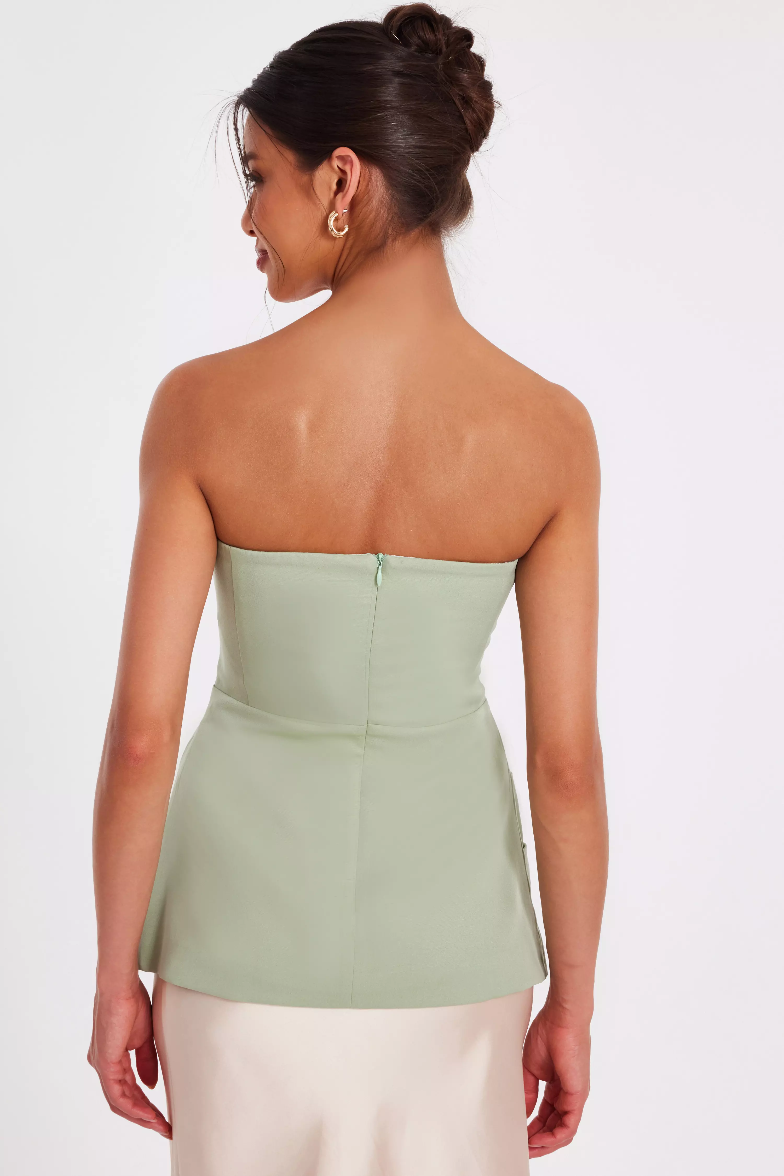 Sage Bandeau Wrap Top