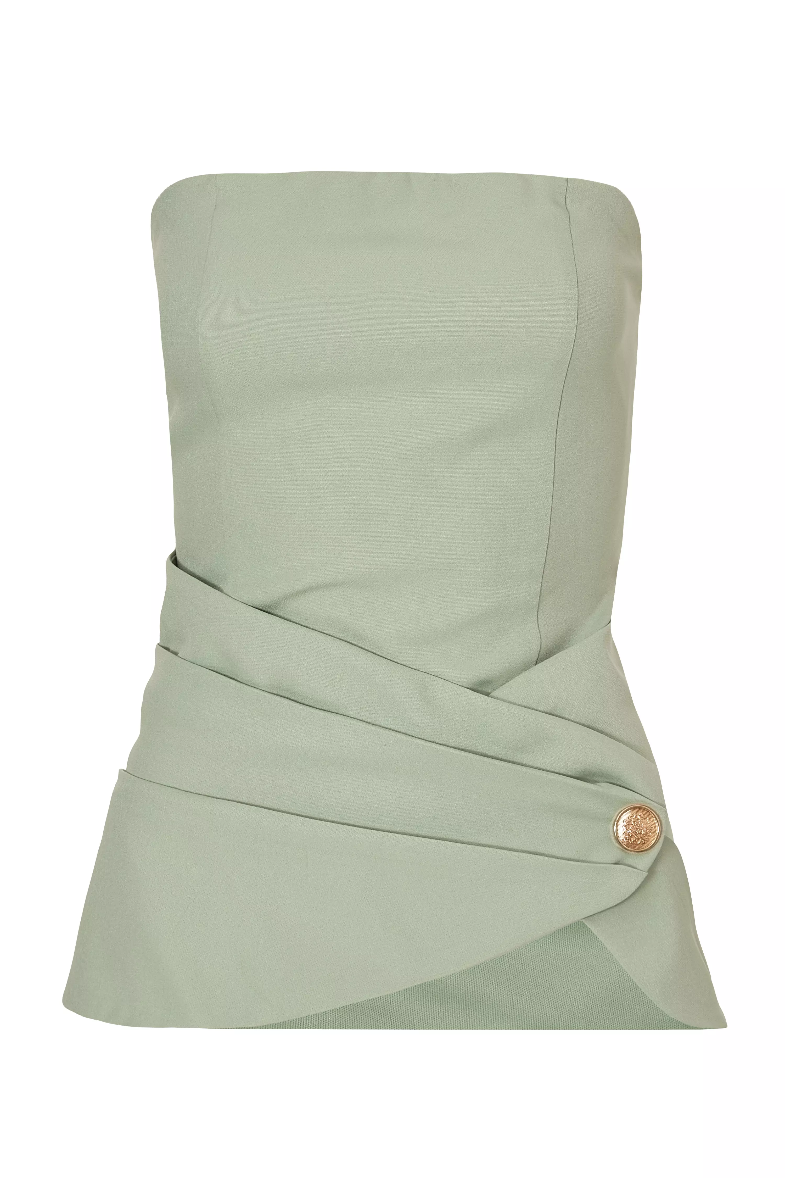 Sage Bandeau Wrap Top