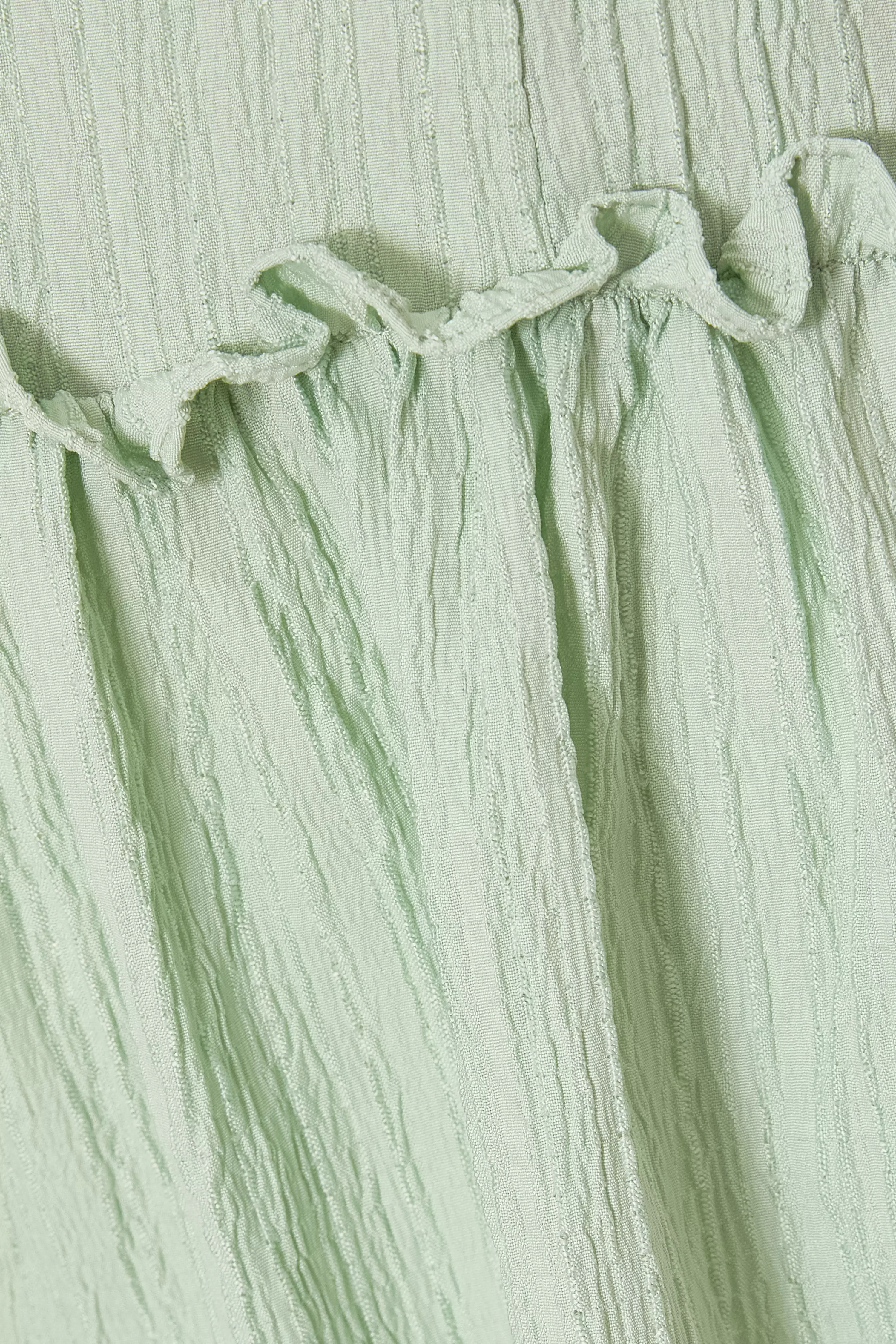 Sage Frill Mini Dress