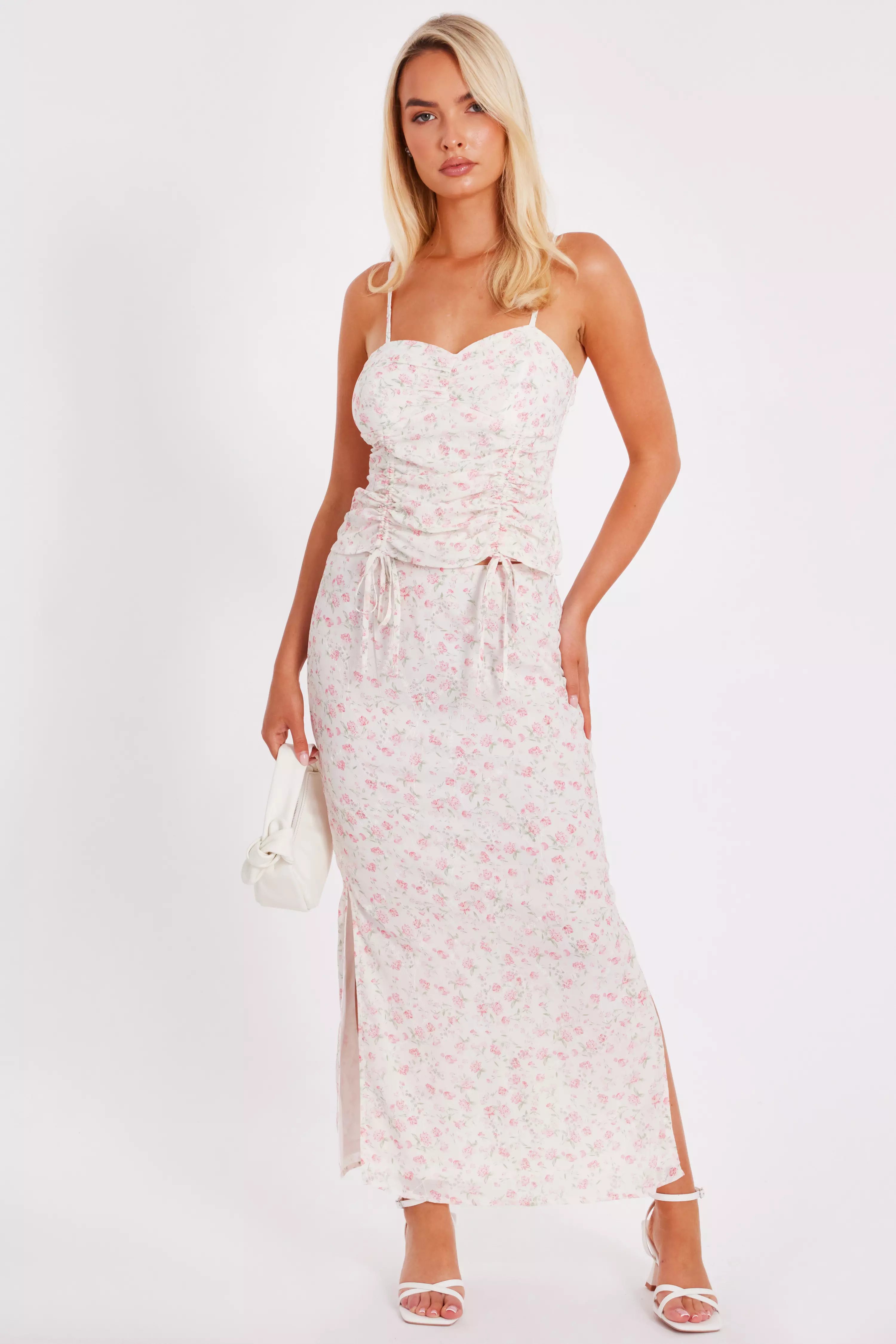 Floral Print Midaxi Skirt