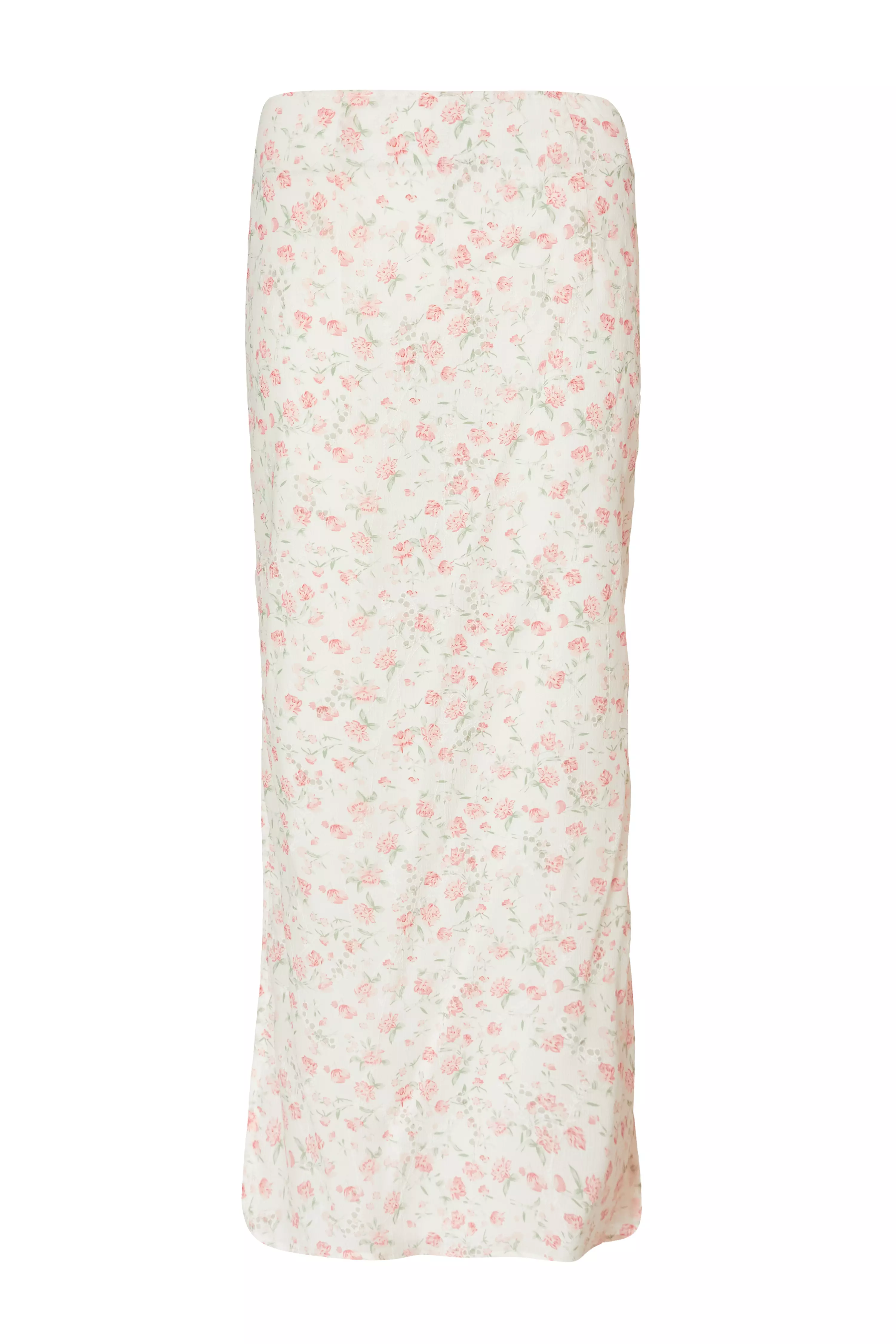 Floral Print Midaxi Skirt