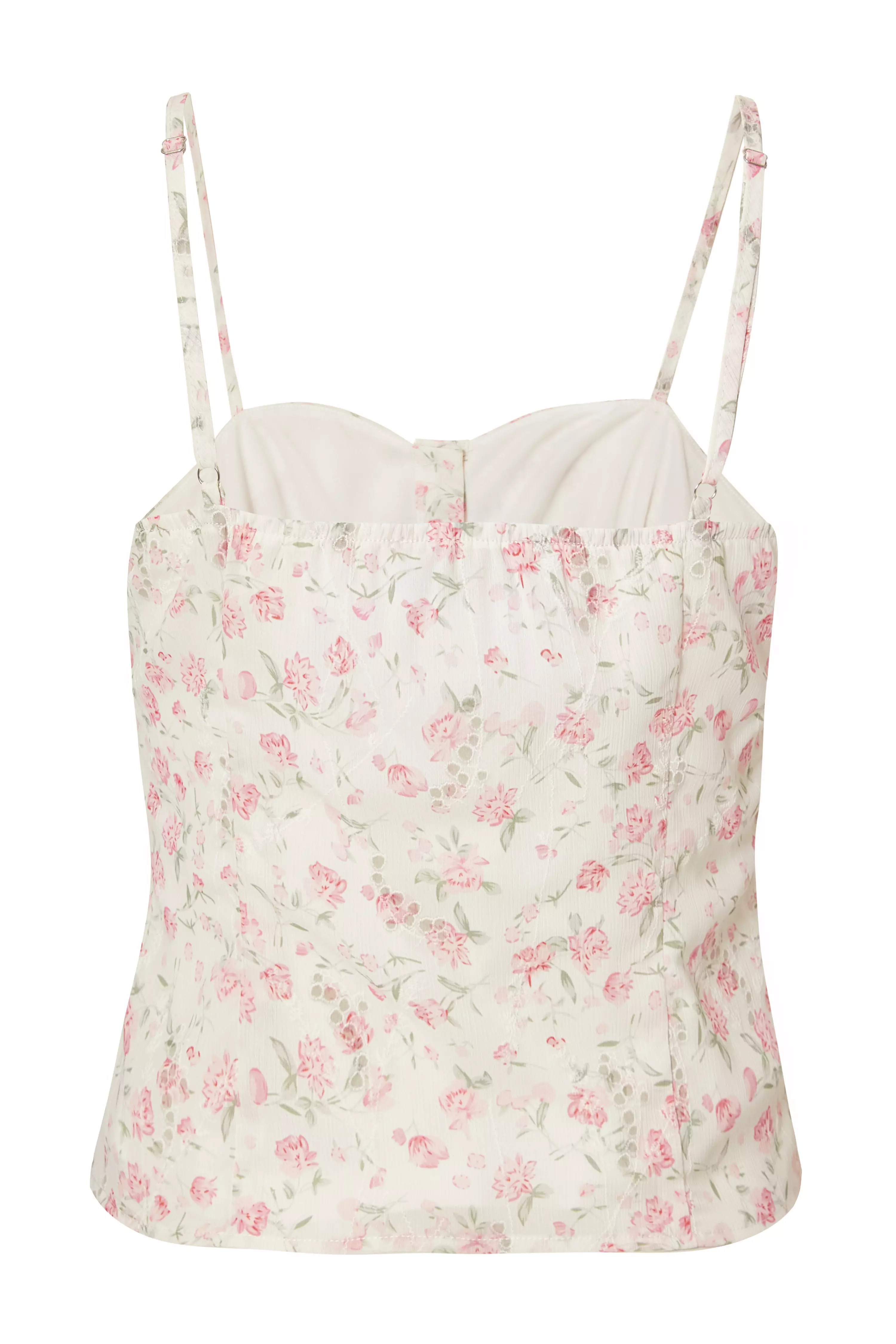 Floral Print Ruched Top