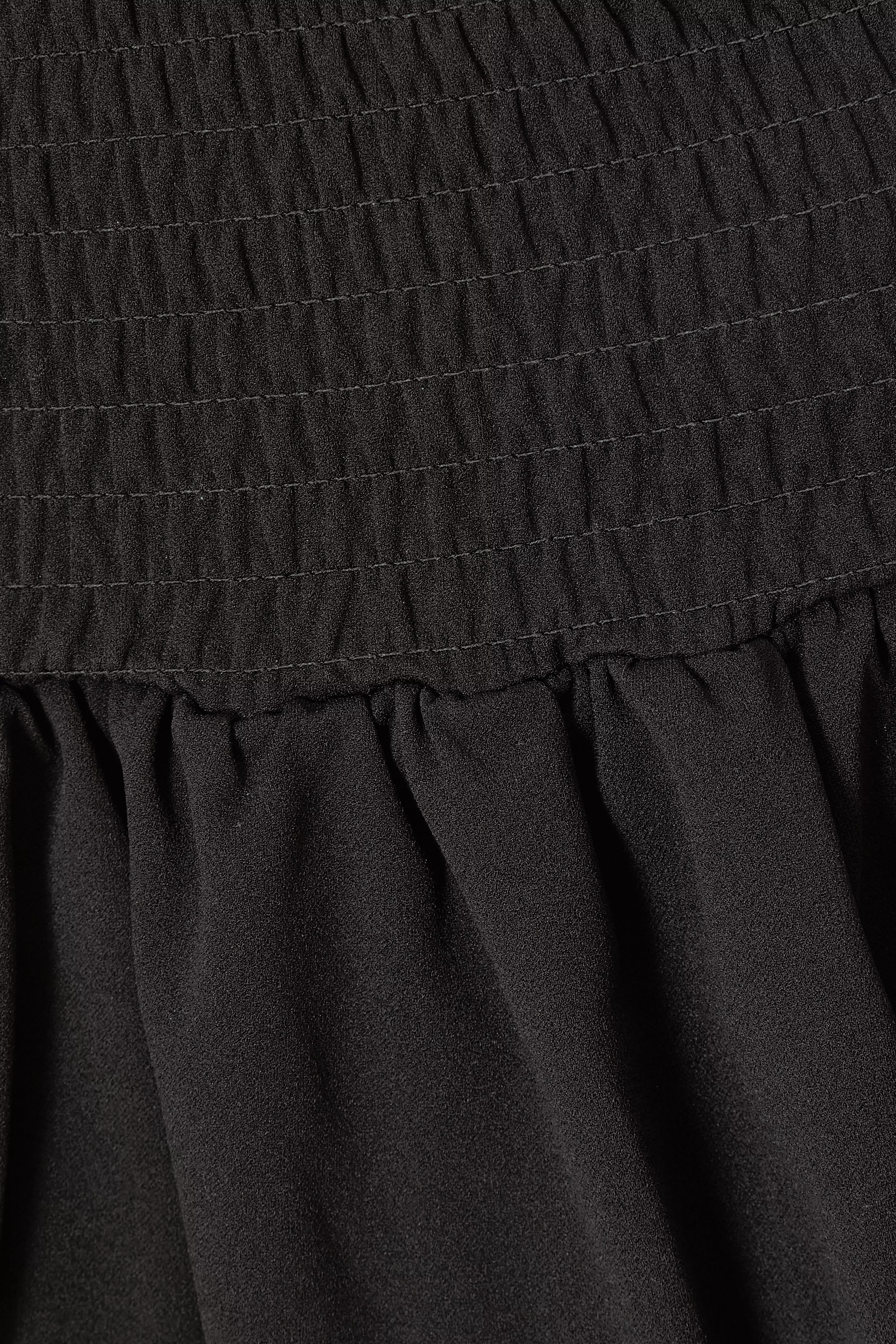 Black Bubble Hem Mini Skirt
