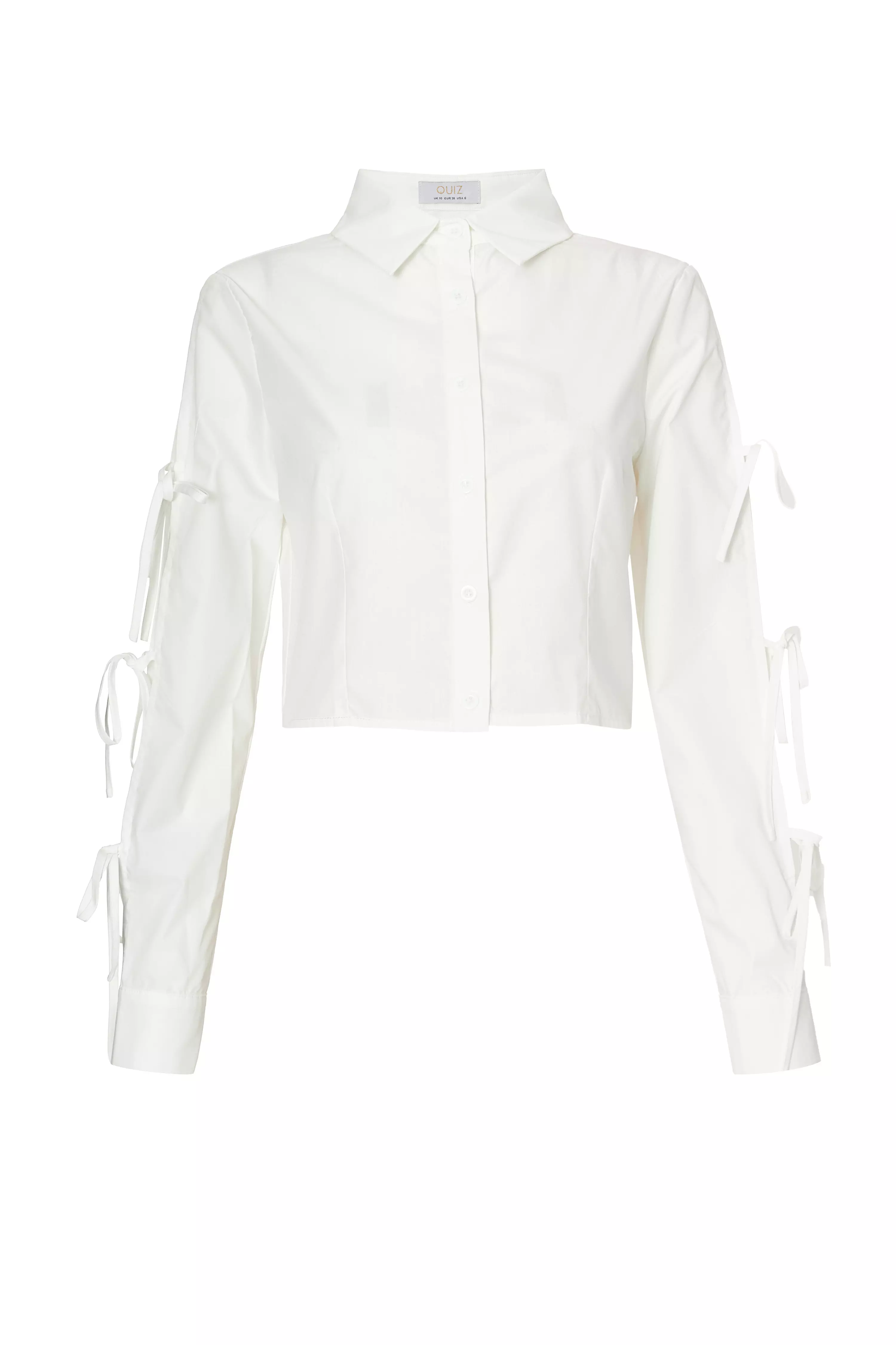 White Tie Sleeve Shirt