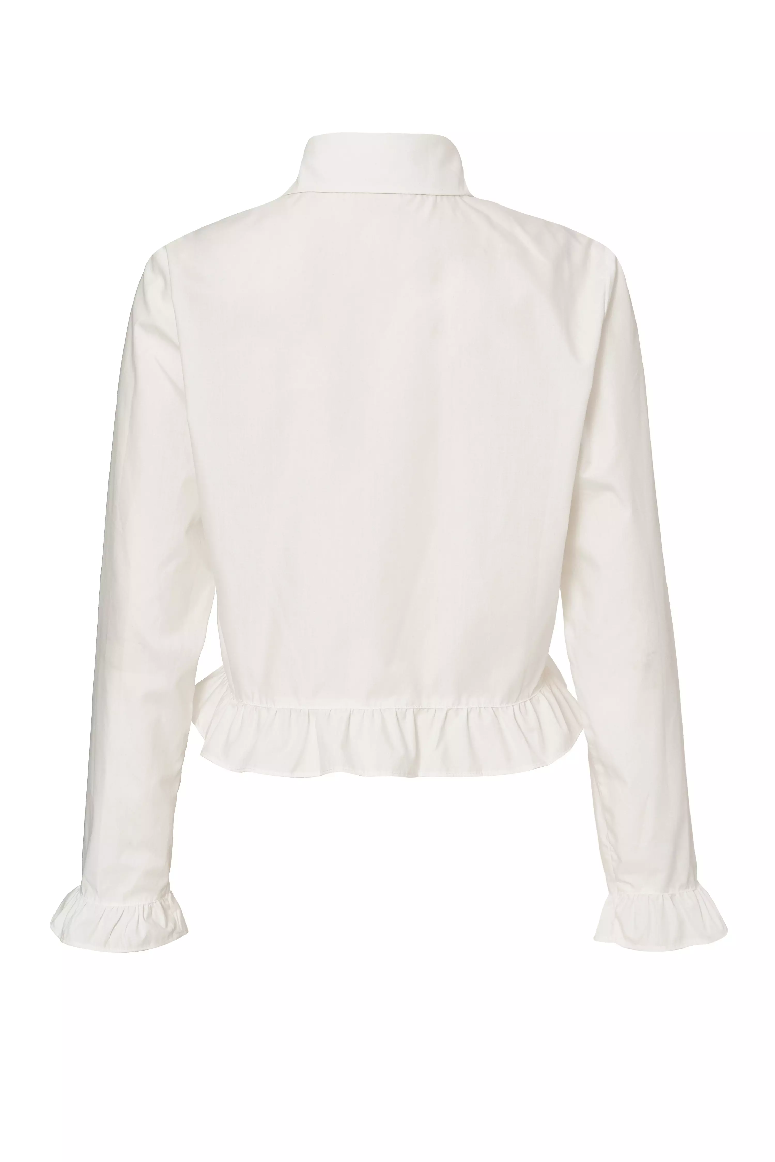 White Frill Detail Shirt