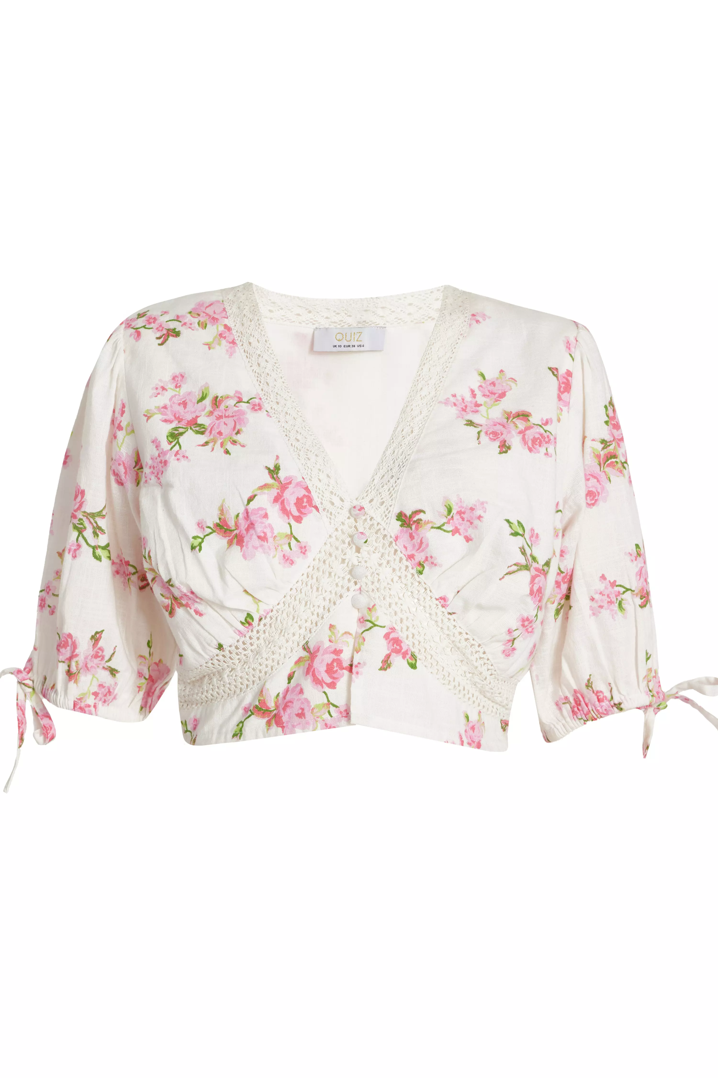 Floral Lace Crop Top