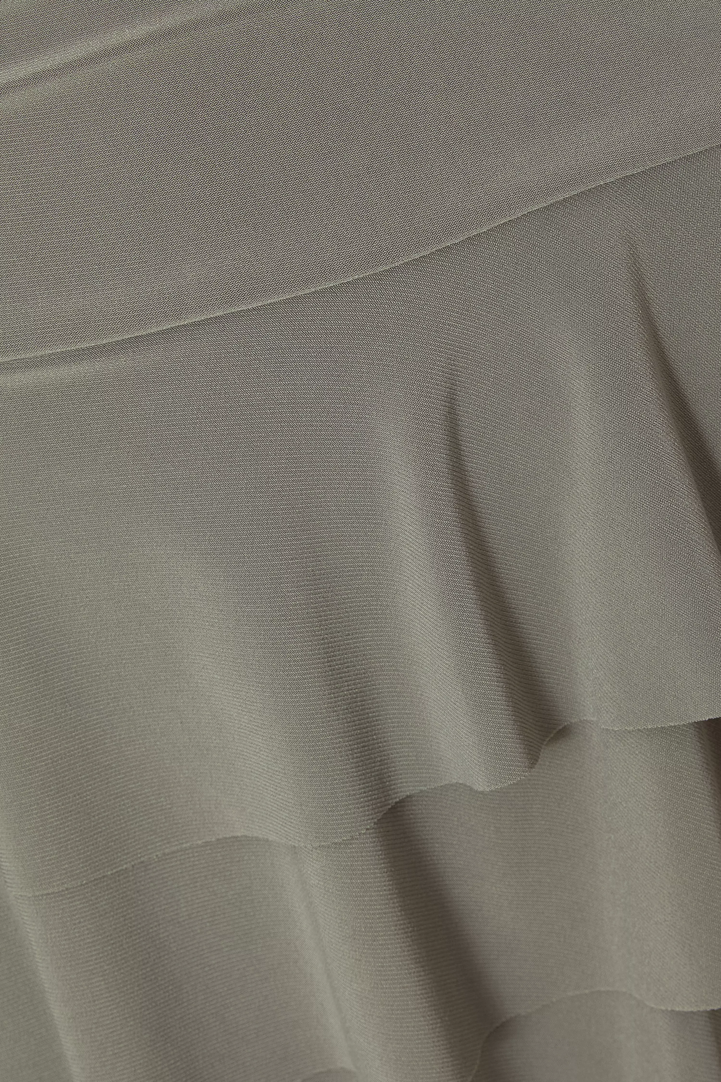 Khaki Ruffle Hem Skort