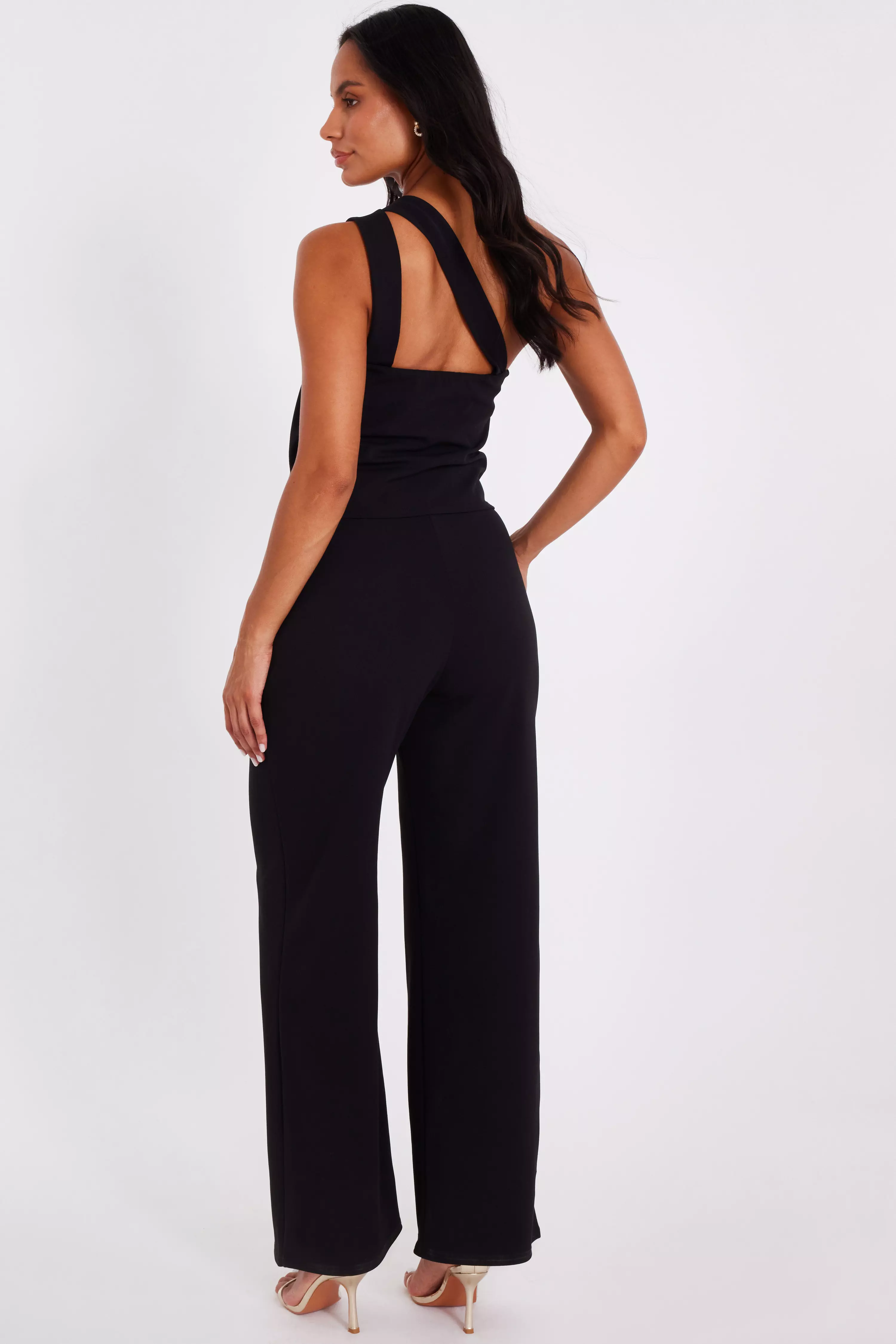 Black Knot Detail Jumpsuit