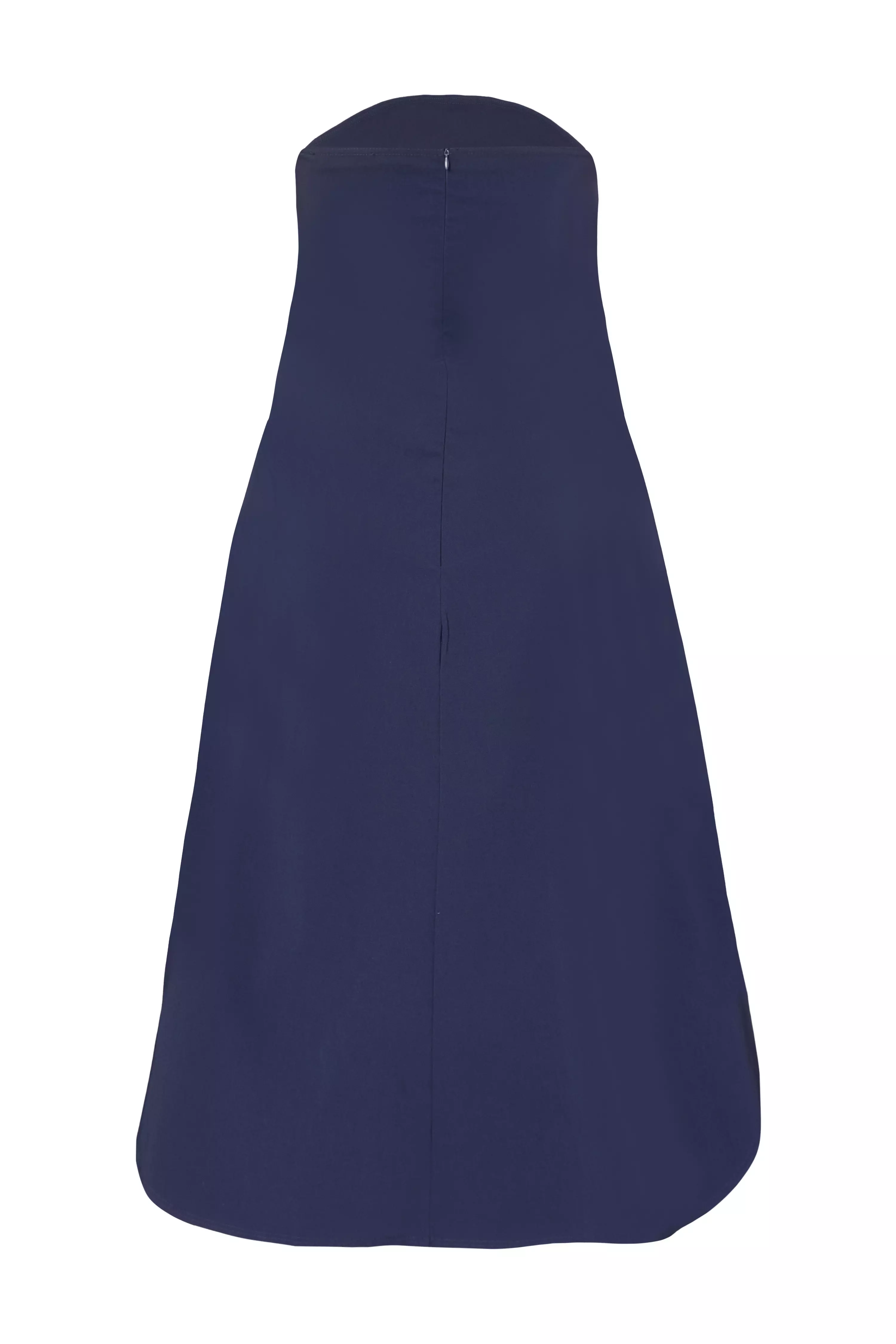 Curve Navy Bandeau Midi Dress