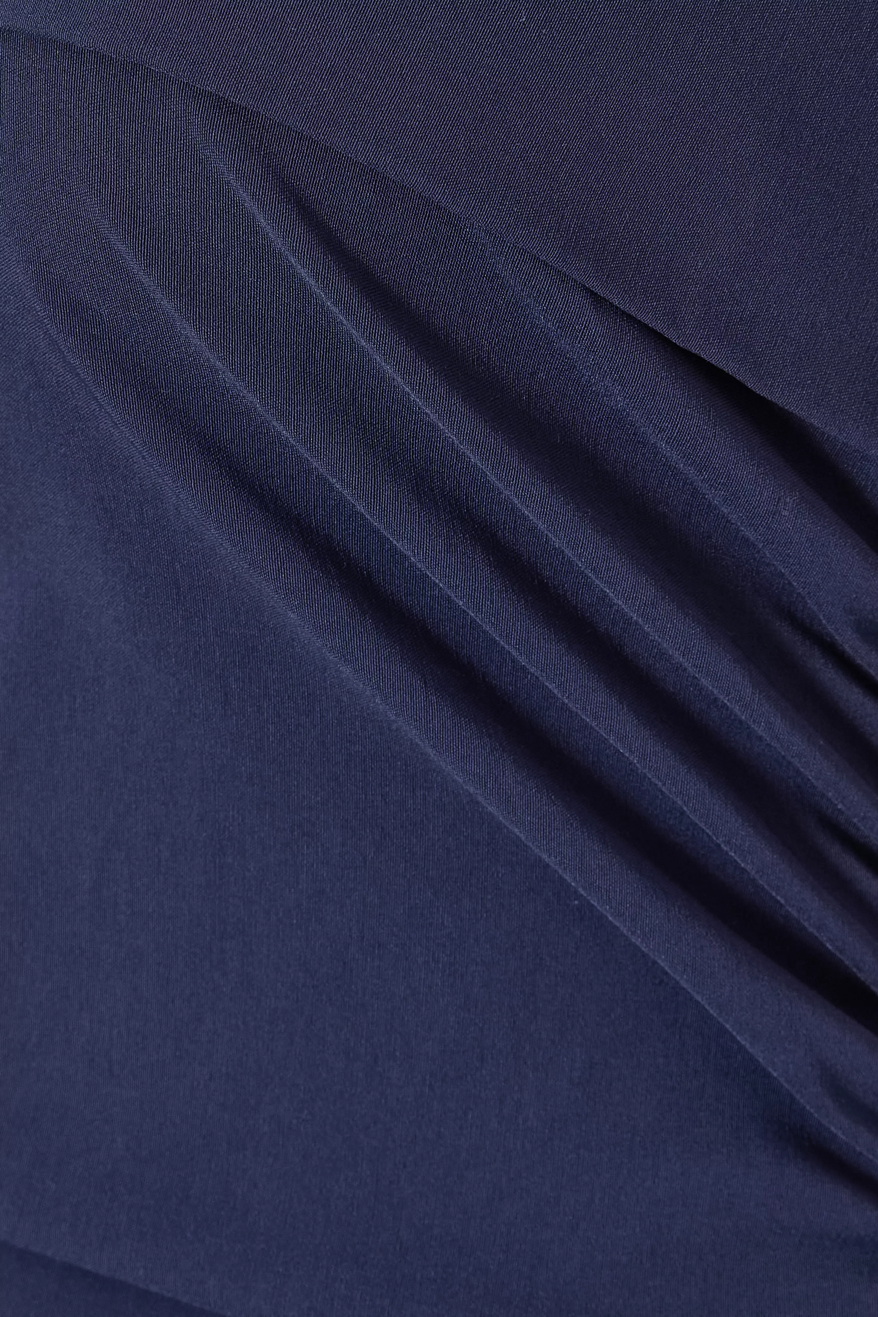Curve Navy Bandeau Midi Dress