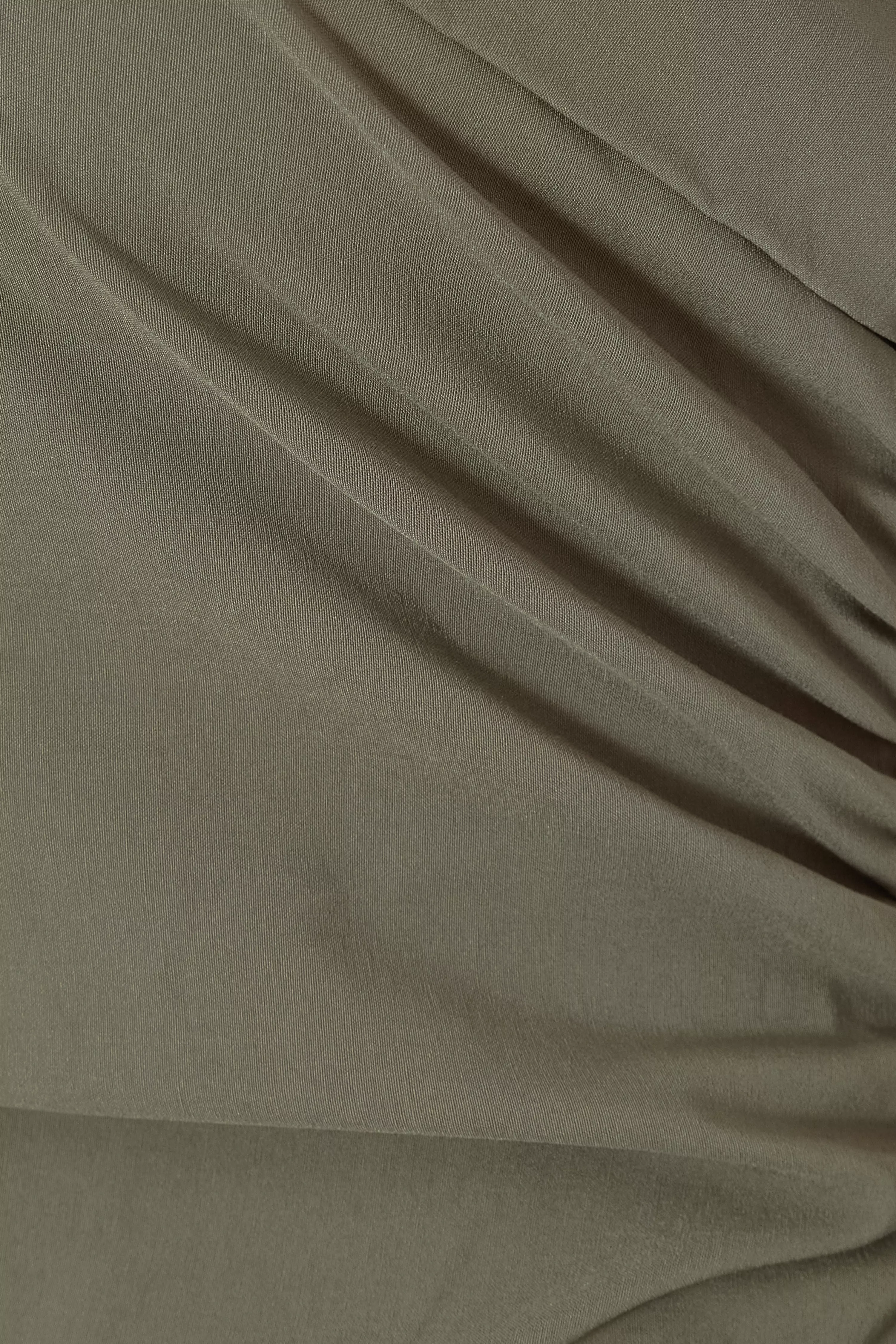 Curve Khaki Bandeau Midi Dress
