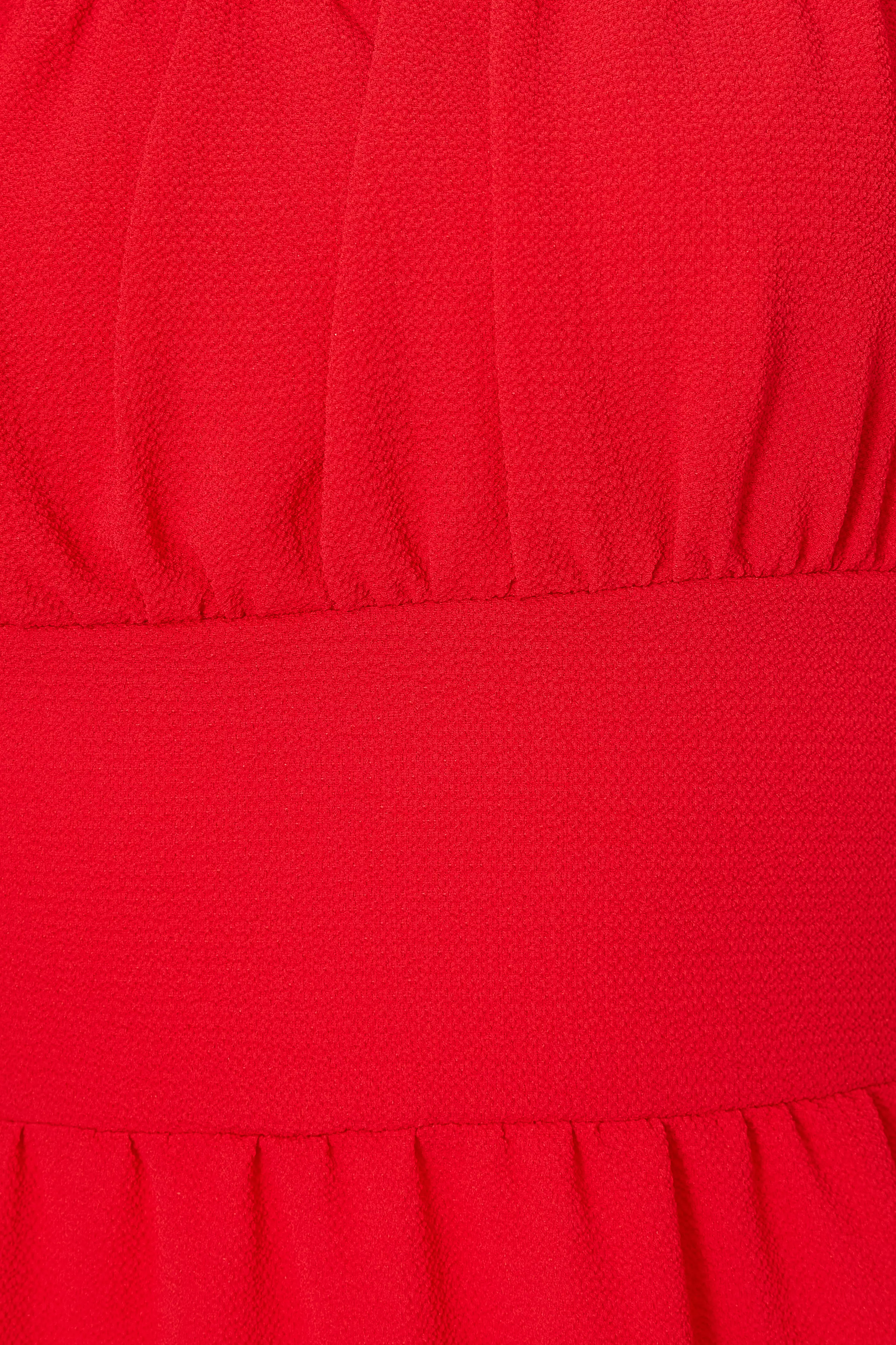 Petite Red Short Sleeve Midaxi Dress