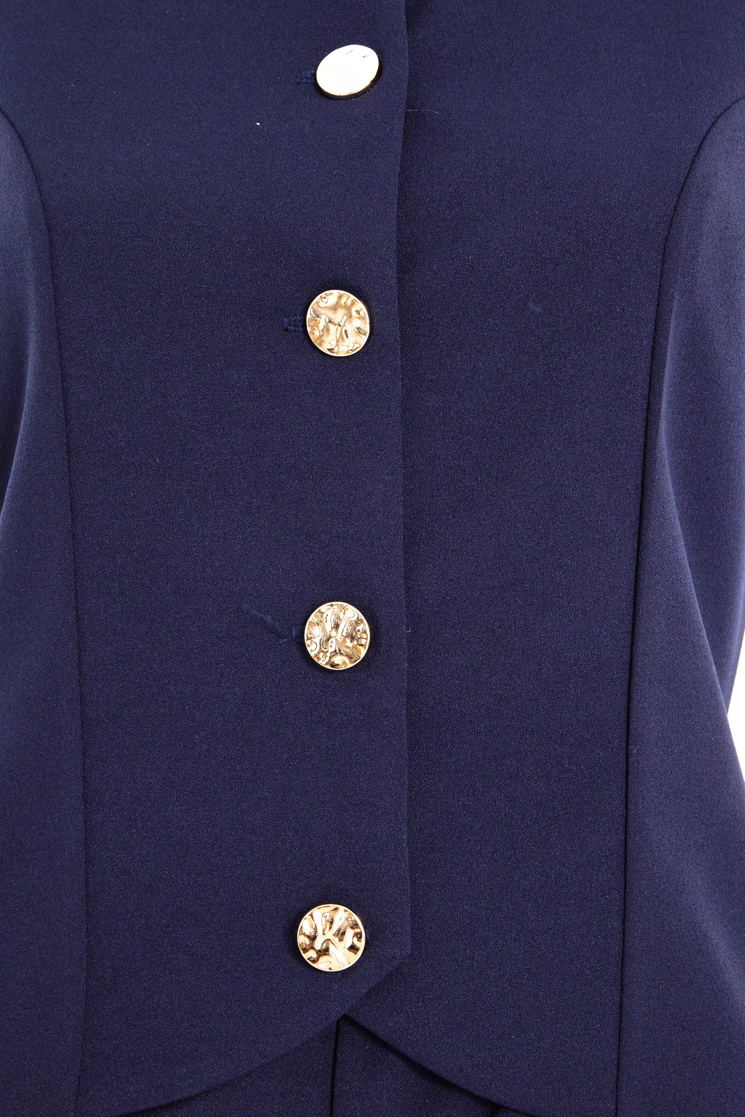 Petite Navy Waistcoat Jumpsuit