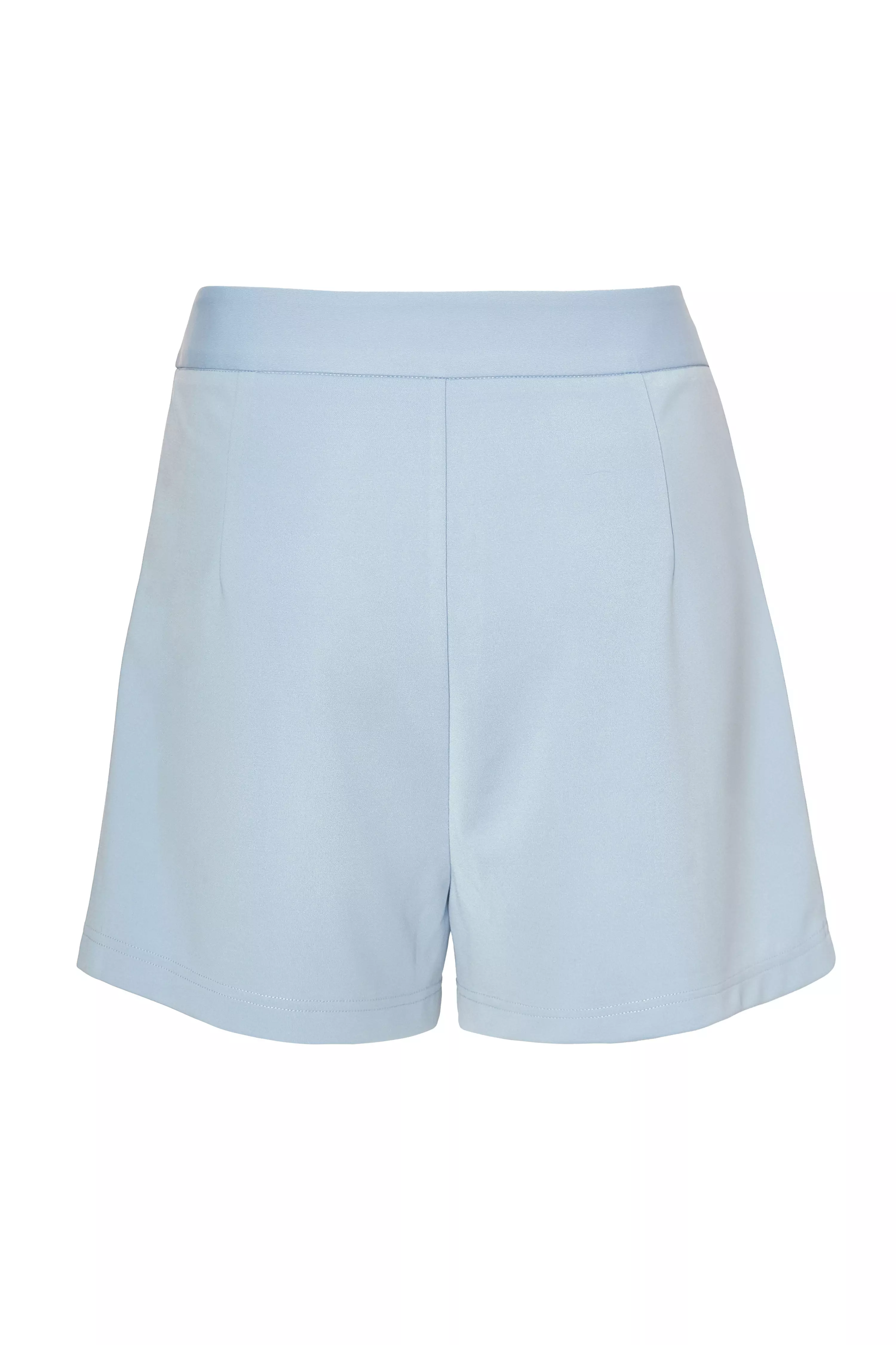 Light Blue Woven Tailored Shorts