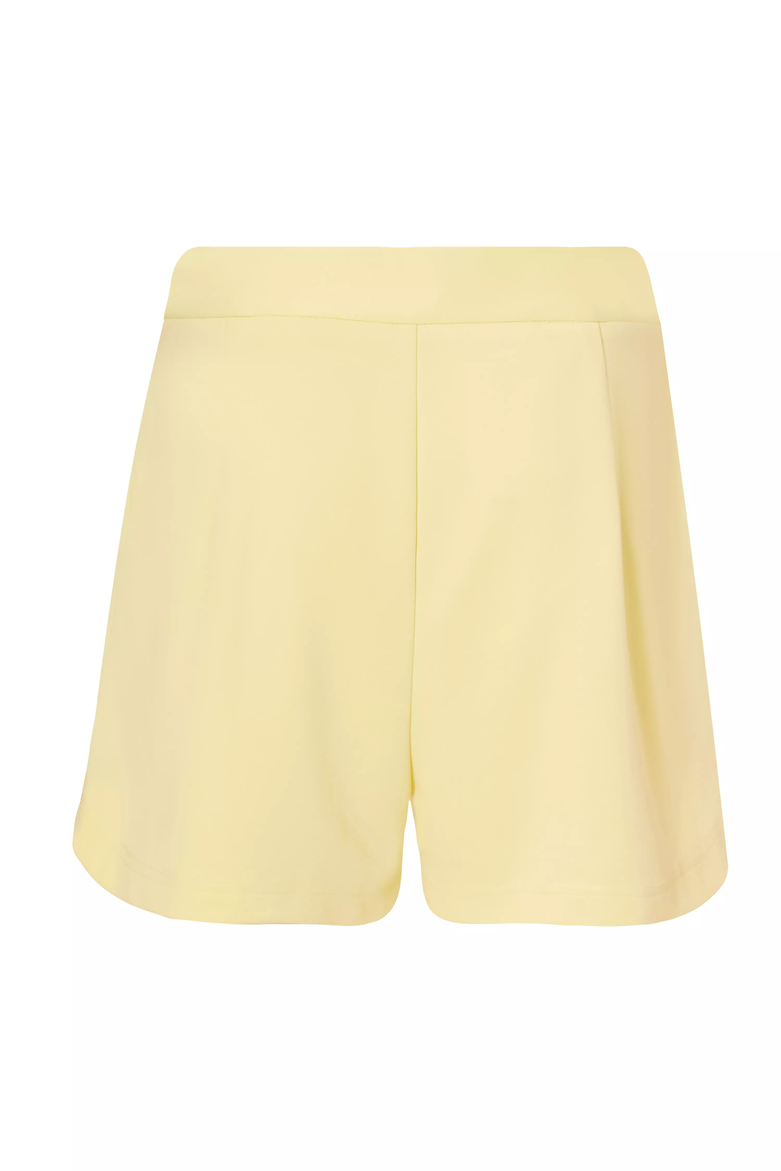 Yellow Woven Tailored Shorts