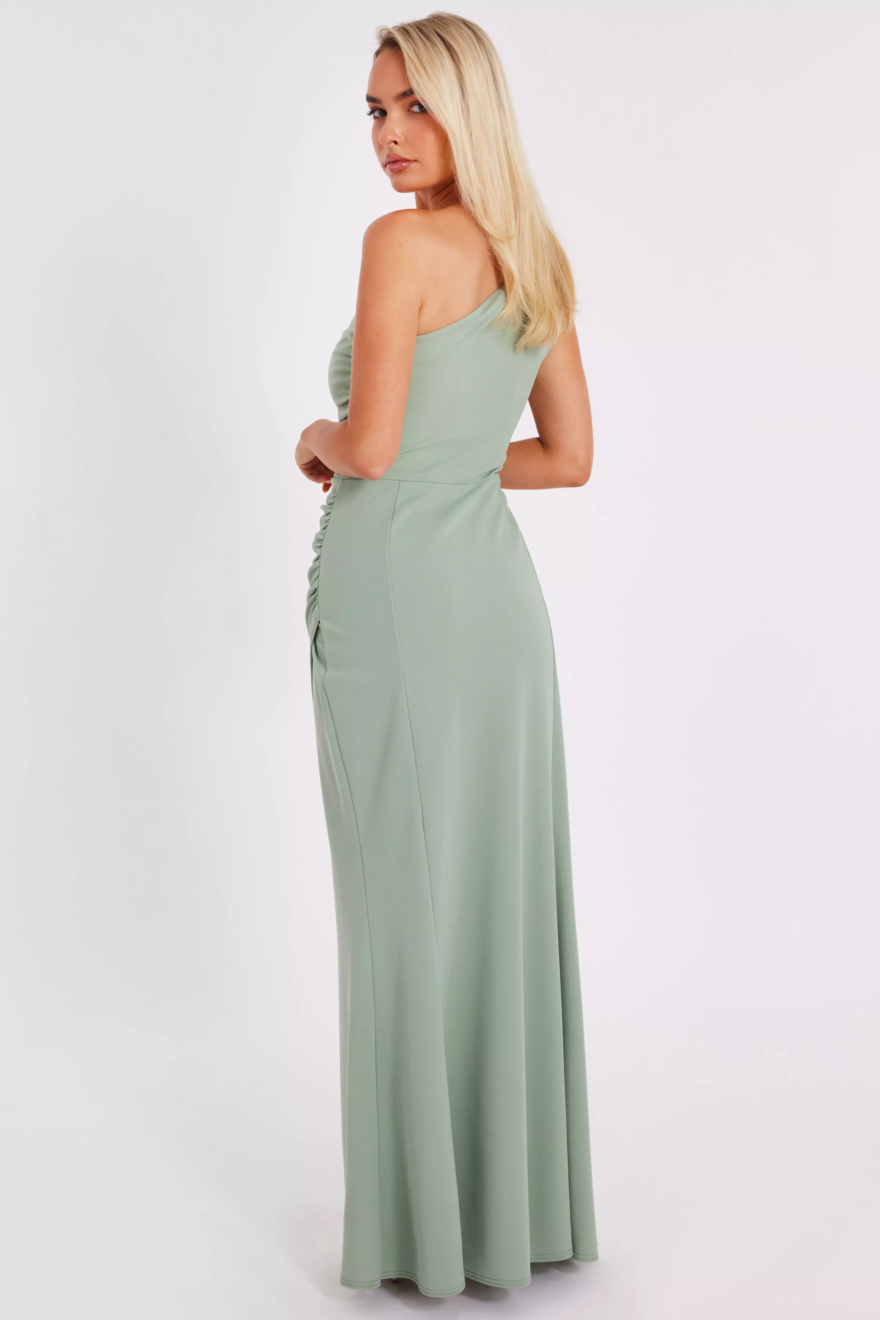 Green Corsage Maxi Dress