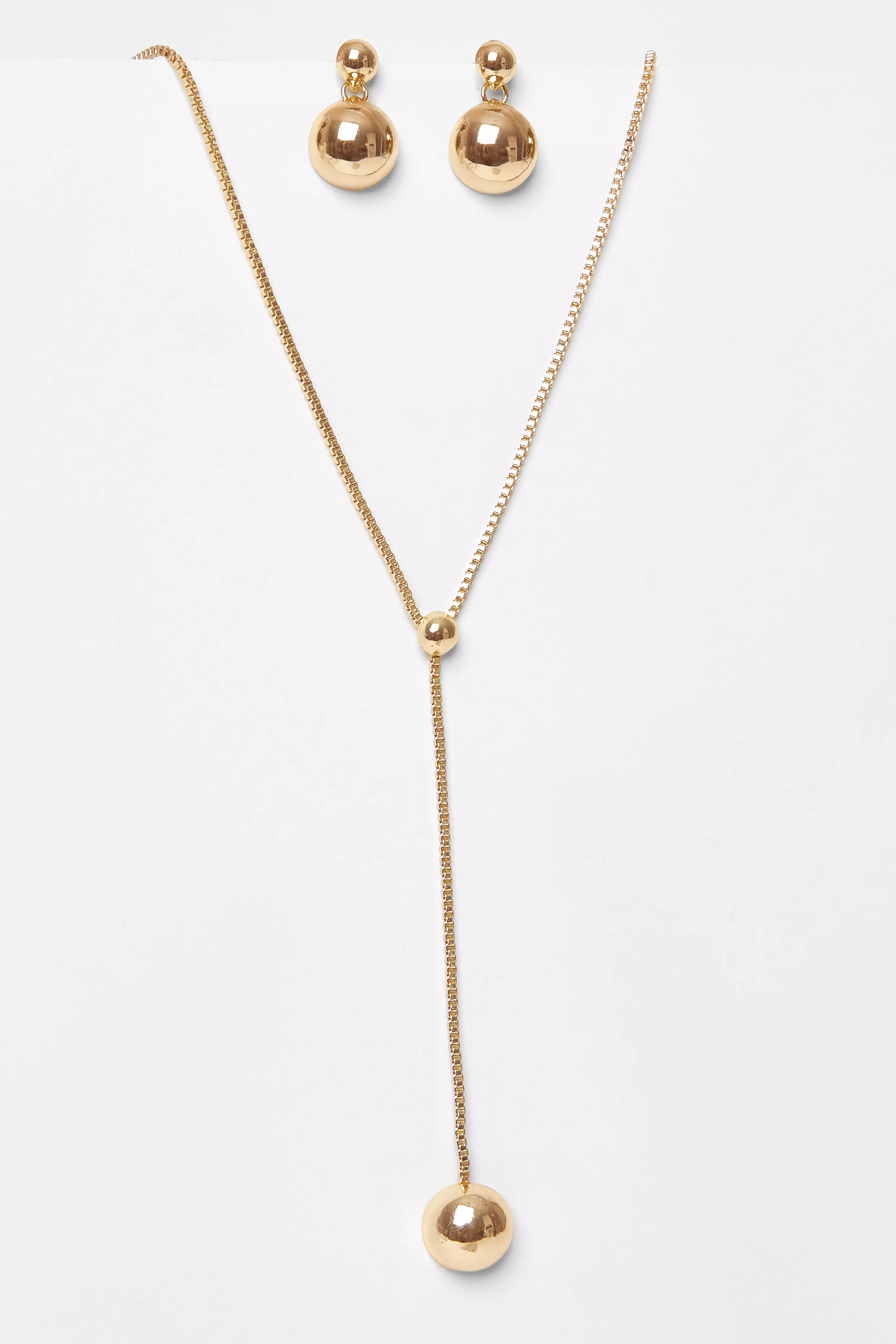 Gold Sphere Jewellery Set