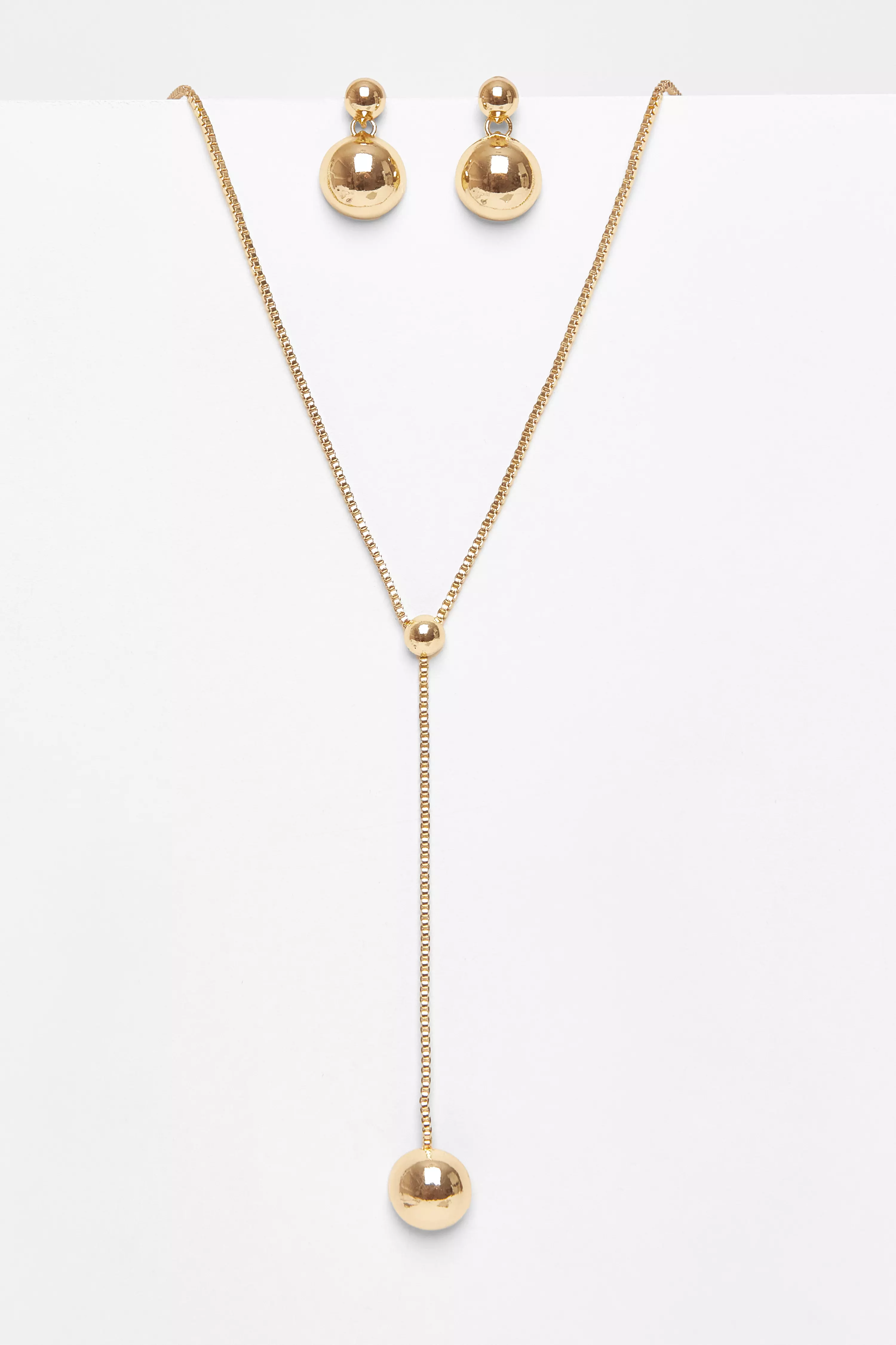Gold Sphere Jewellery Set