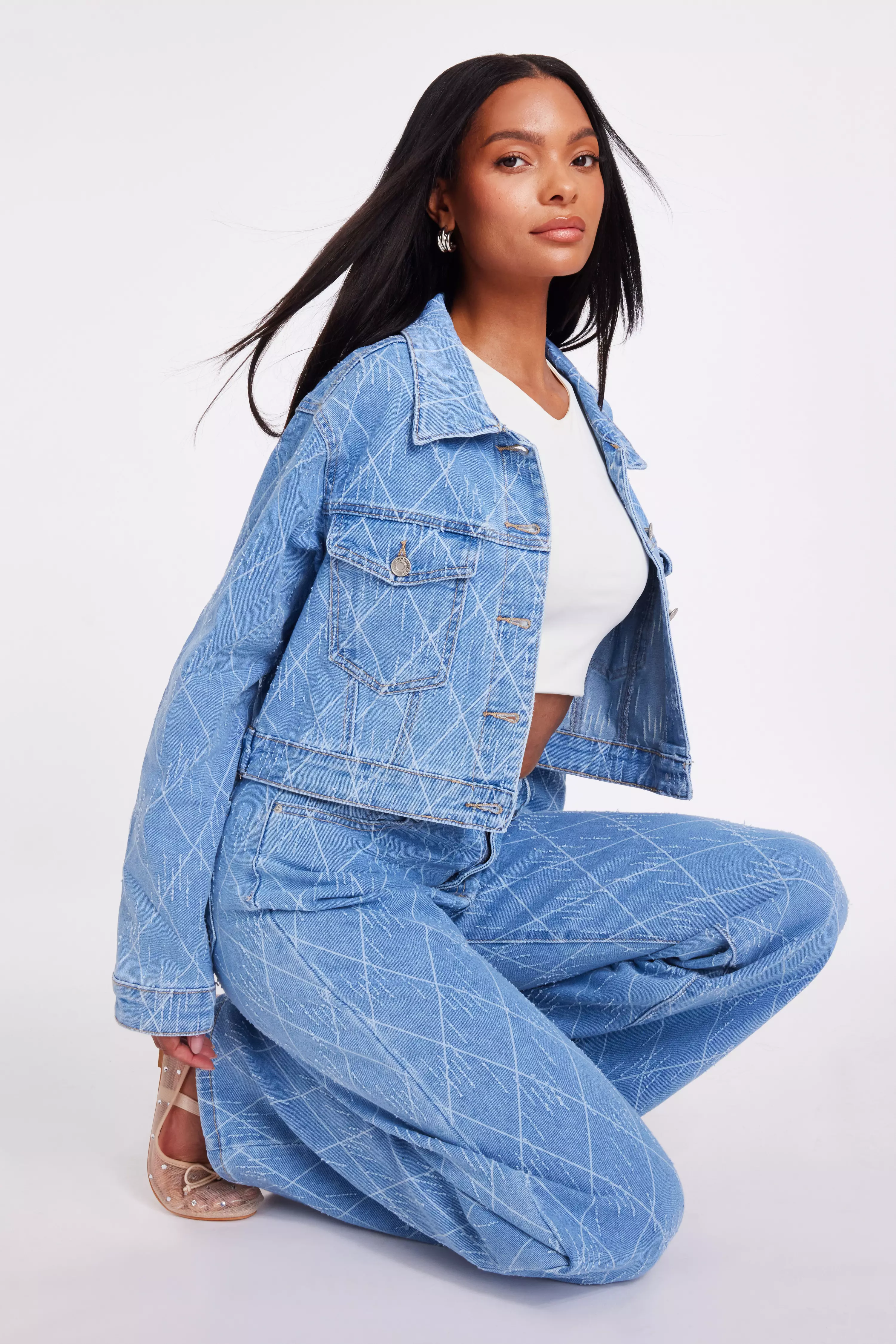 Denim Textured Jacket