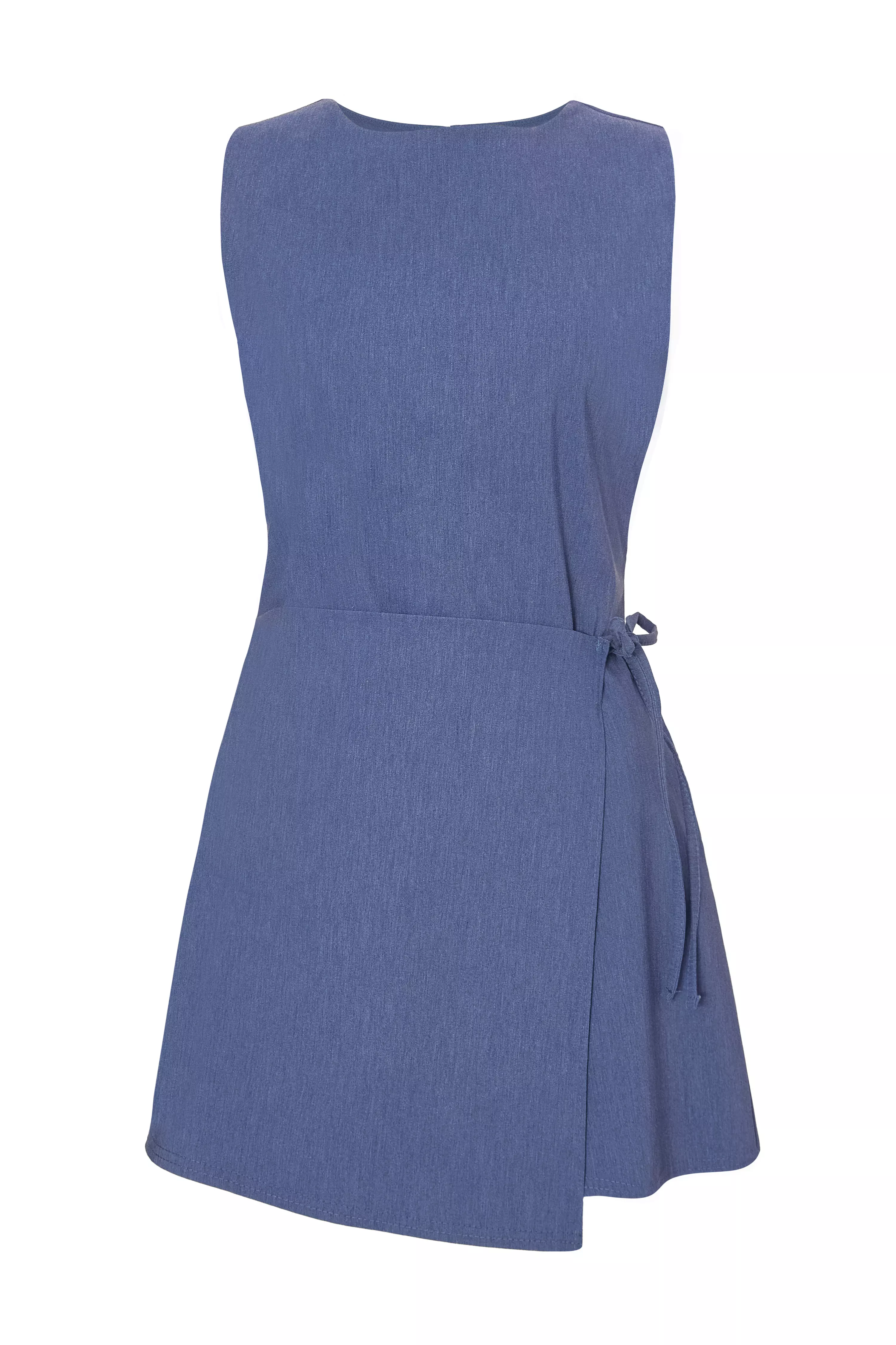 Blue Denim Wrap Playsuit