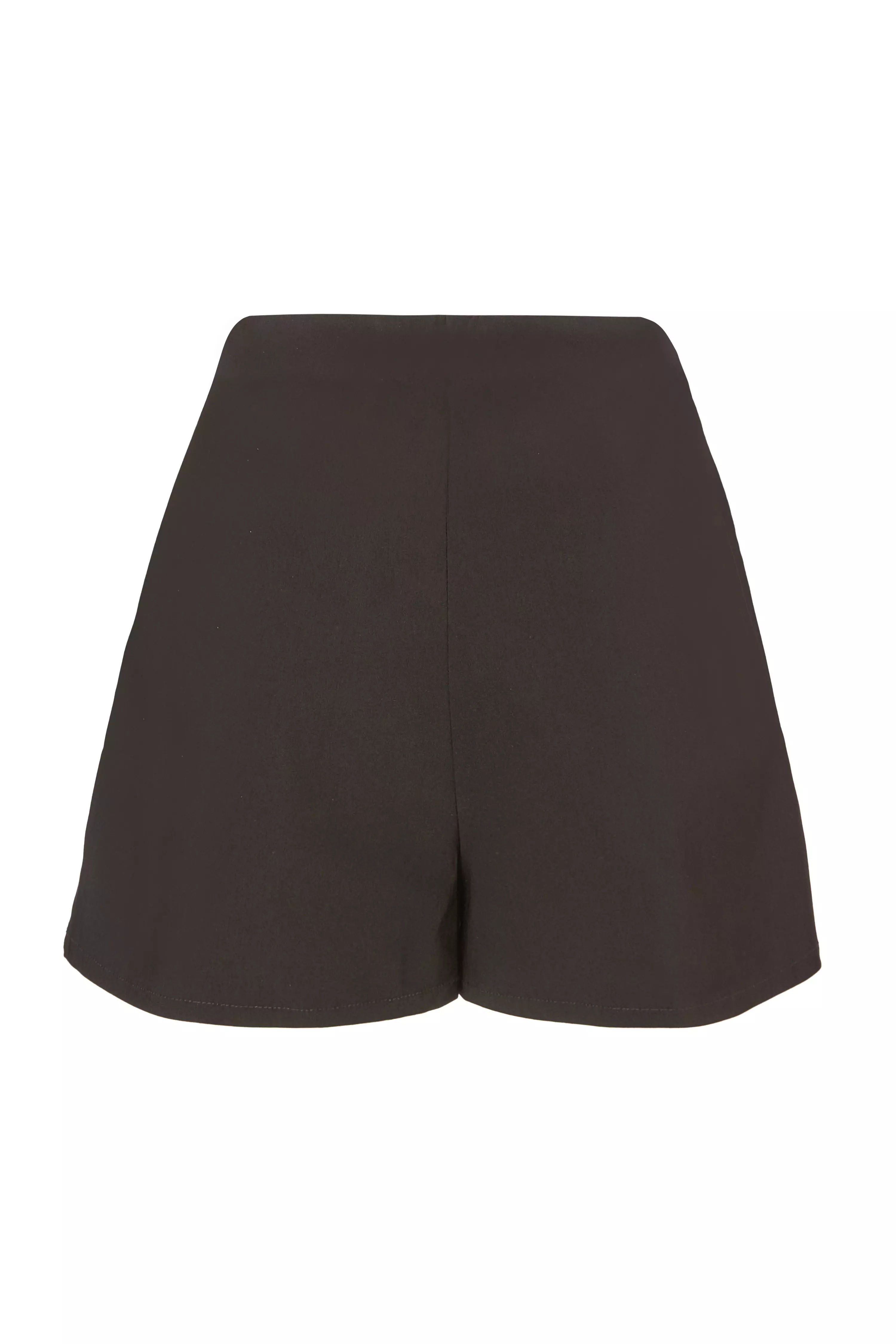 Black Tailored Skort
