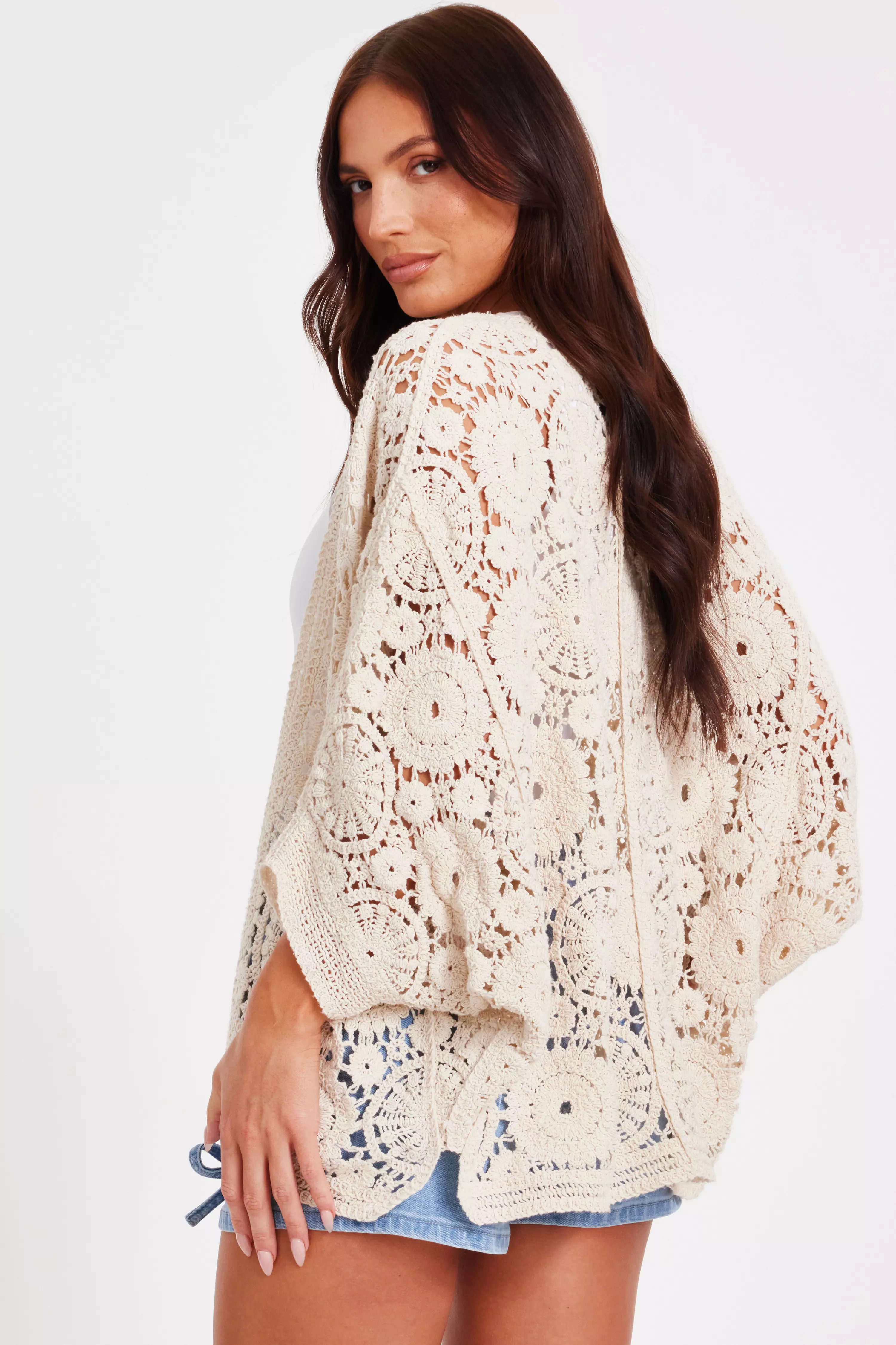 Stone Crochet Cardigan