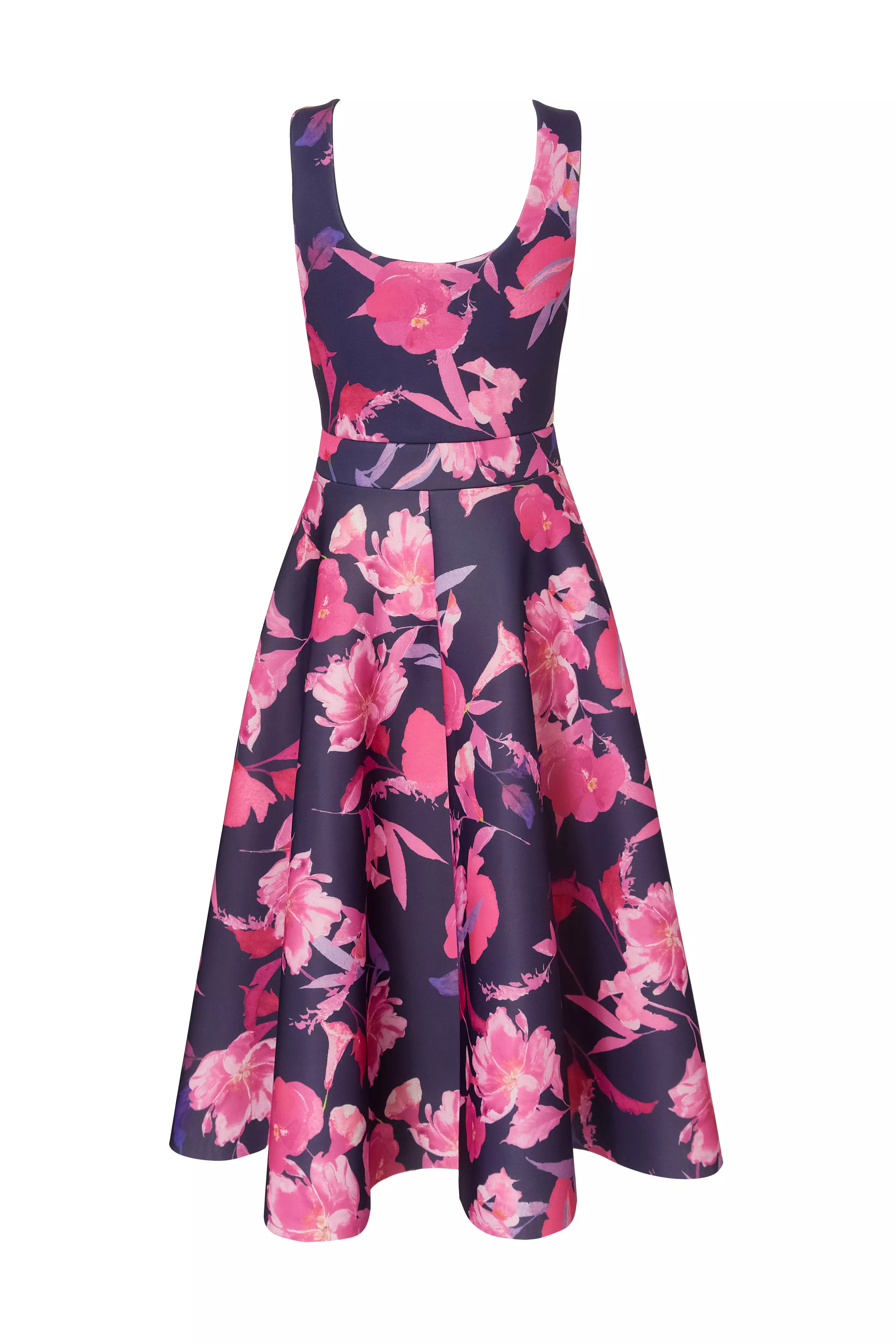 Navy Floral Midaxi Dress