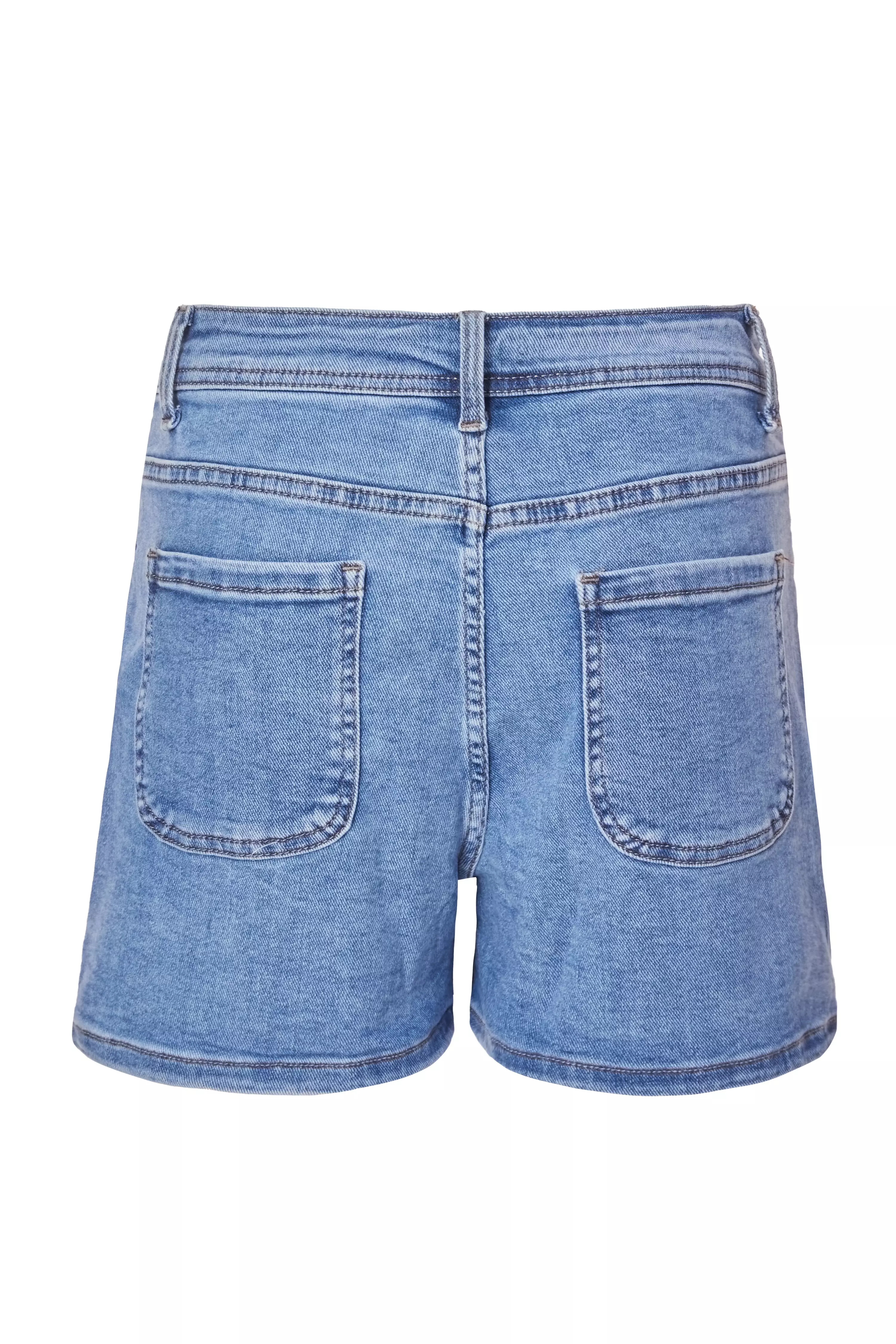 Blue Denim Pocket Detail Skort