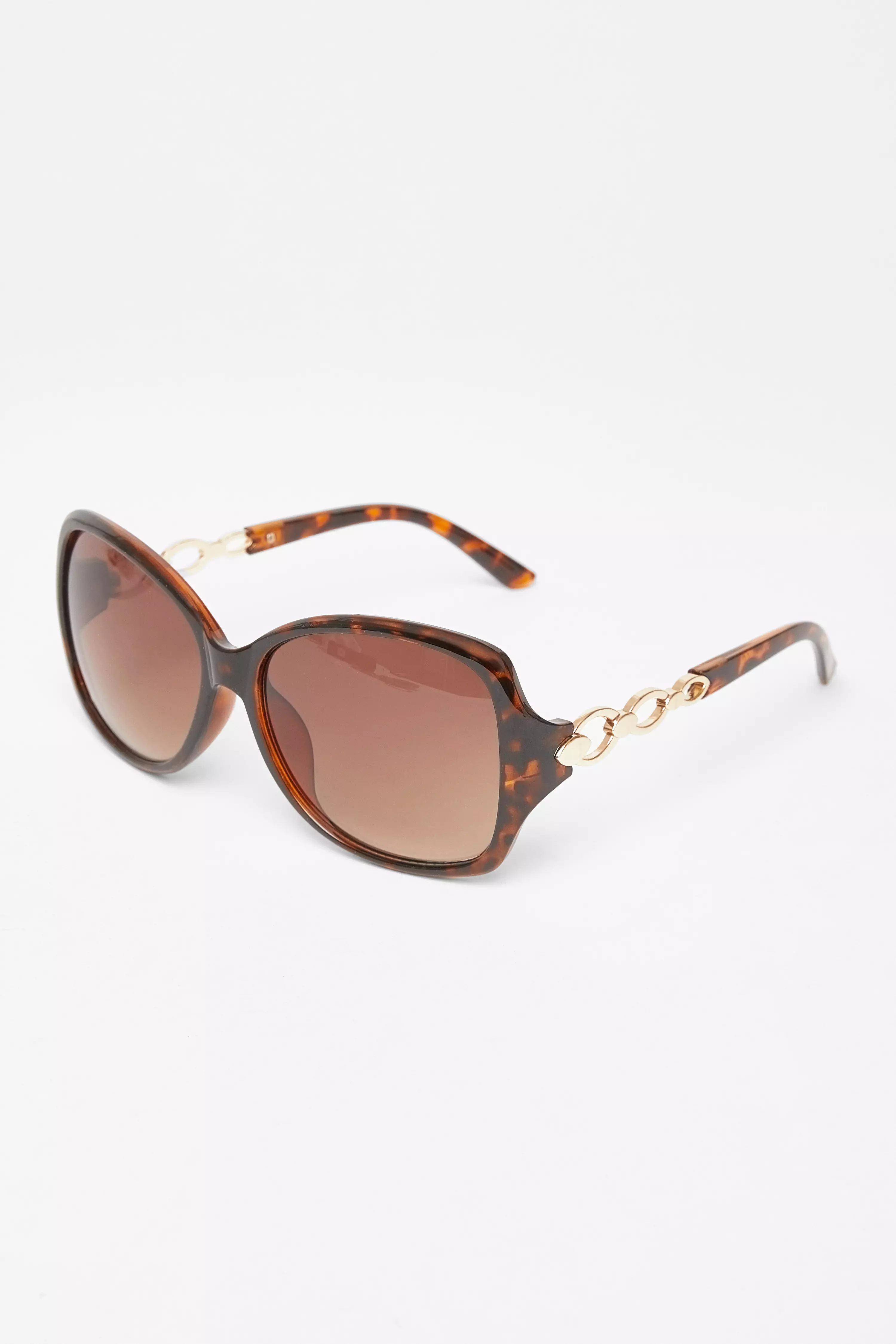 Tortoiseshell Side Trim Sunglasses