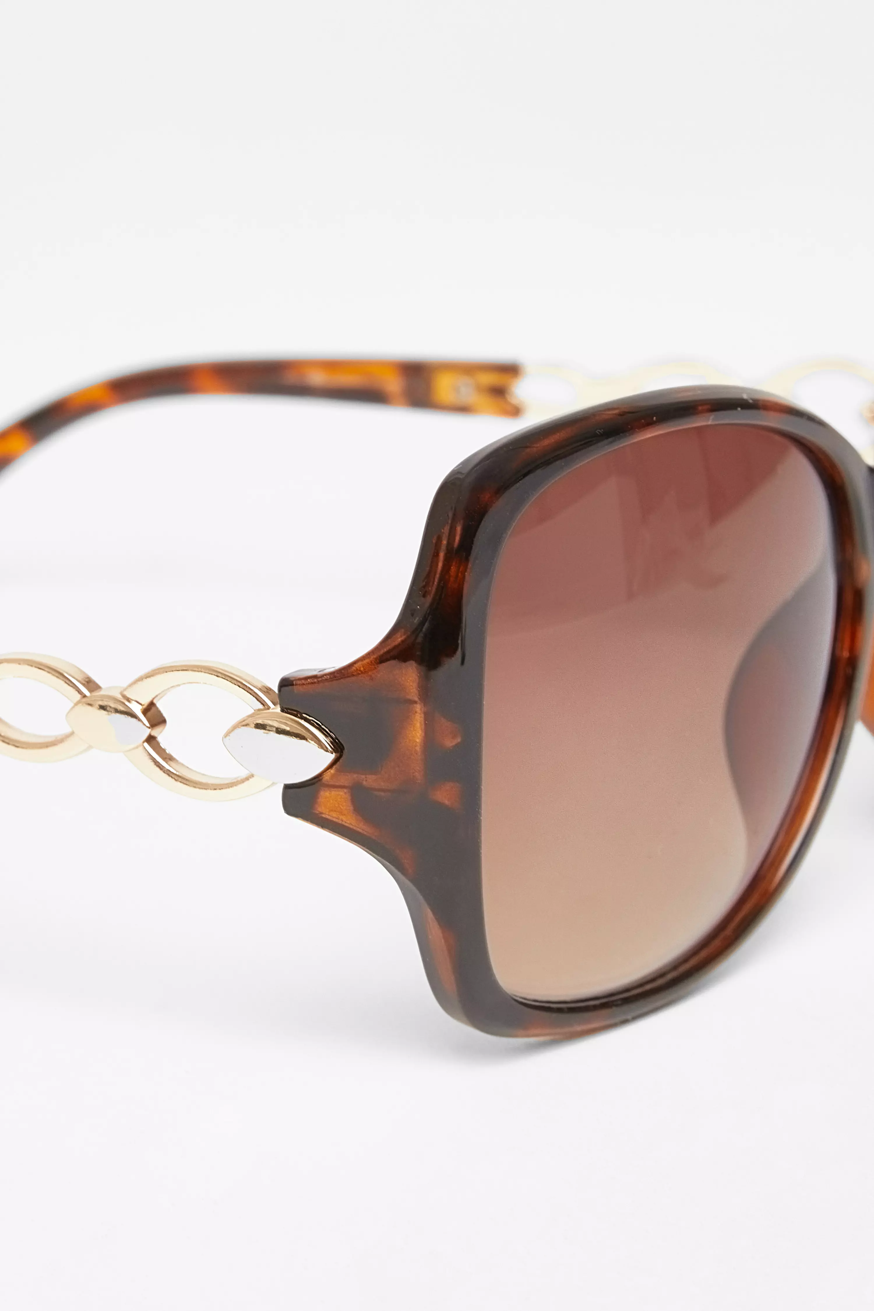 Tortoiseshell Side Trim Sunglasses