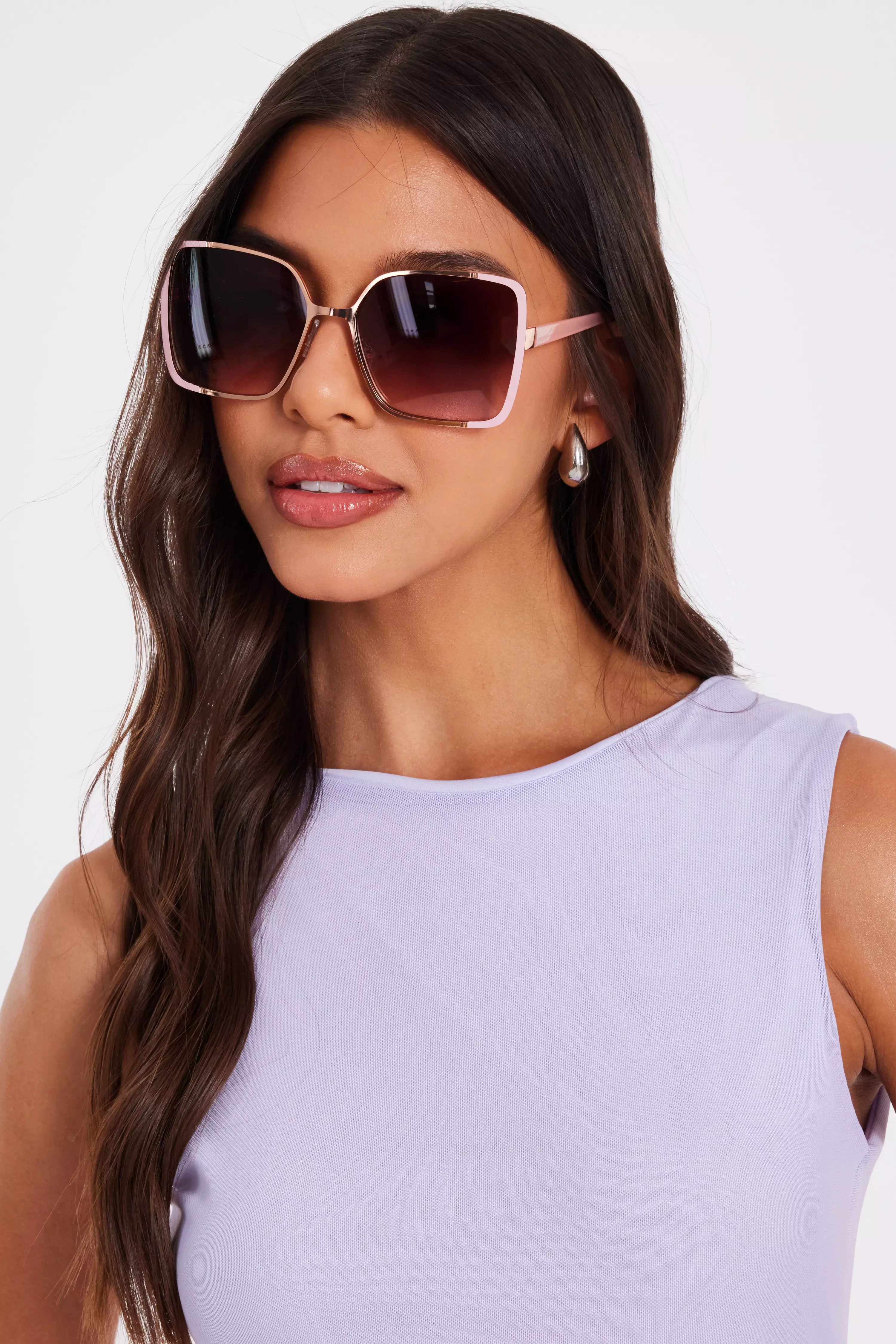 Pink Oversized Sunglasses