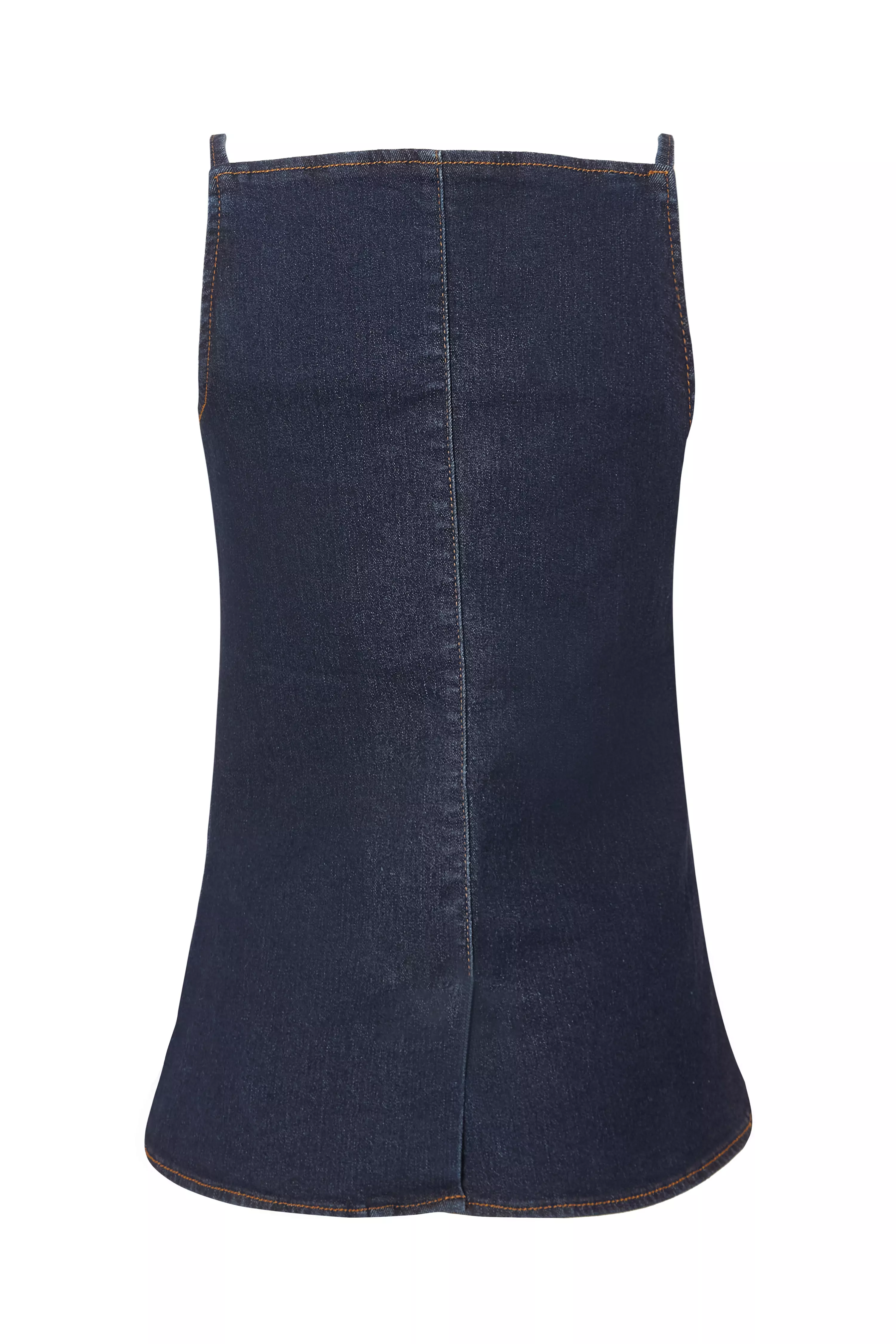 Indigo Denim Buckle Waistcoat