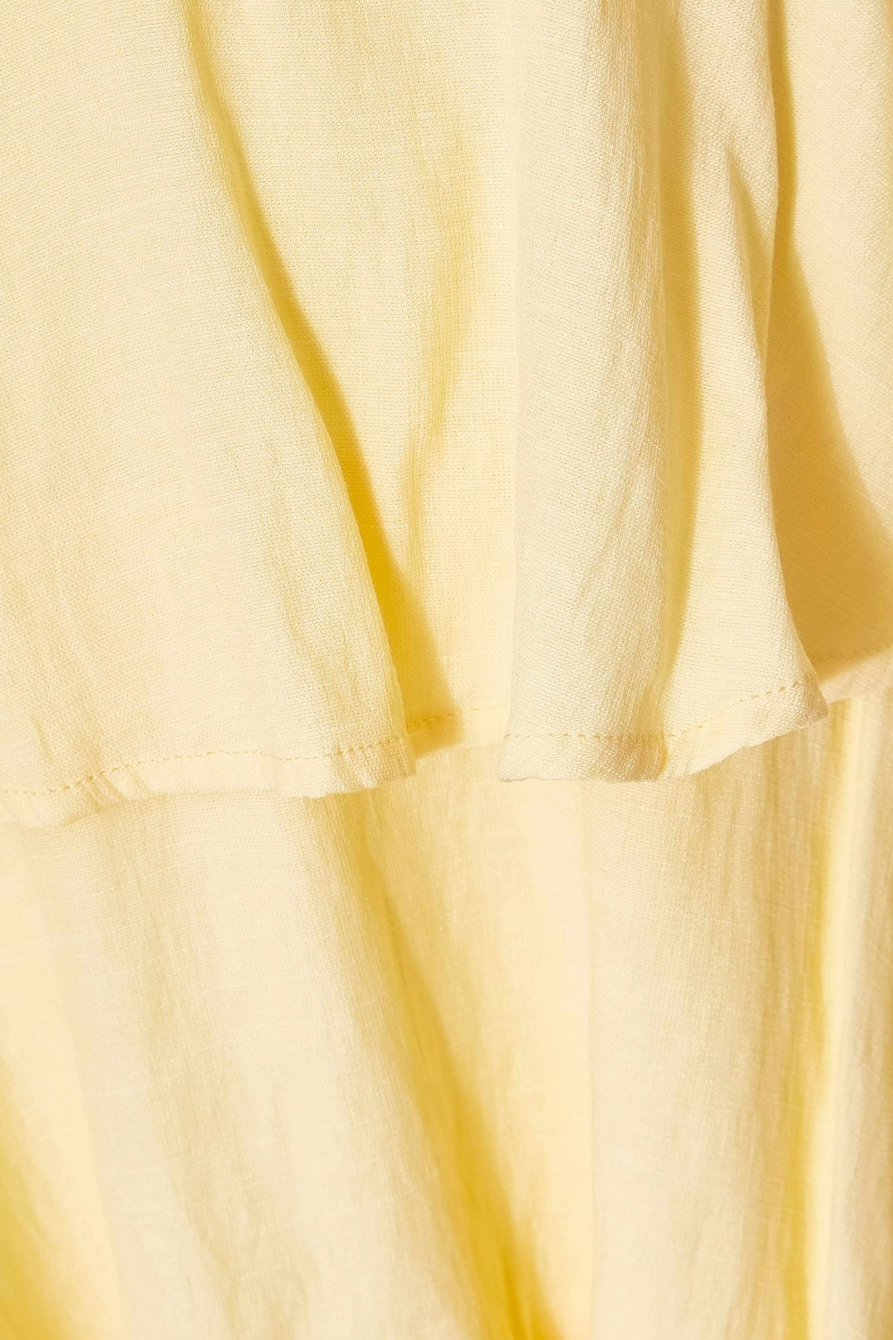 Curve Lemon Tiered Midaxi Dress