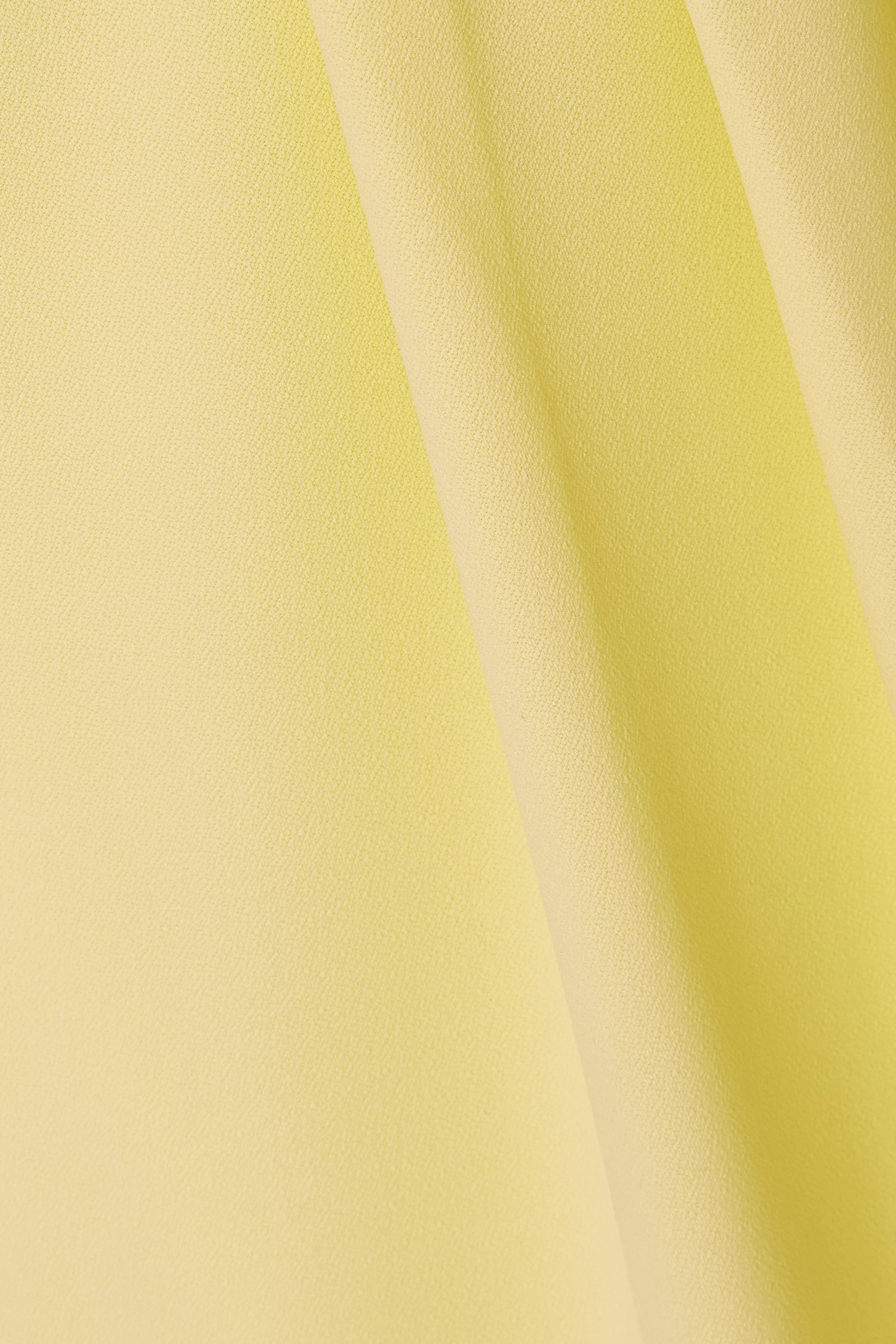 Curve Light Yellow Wrap Midi Dress