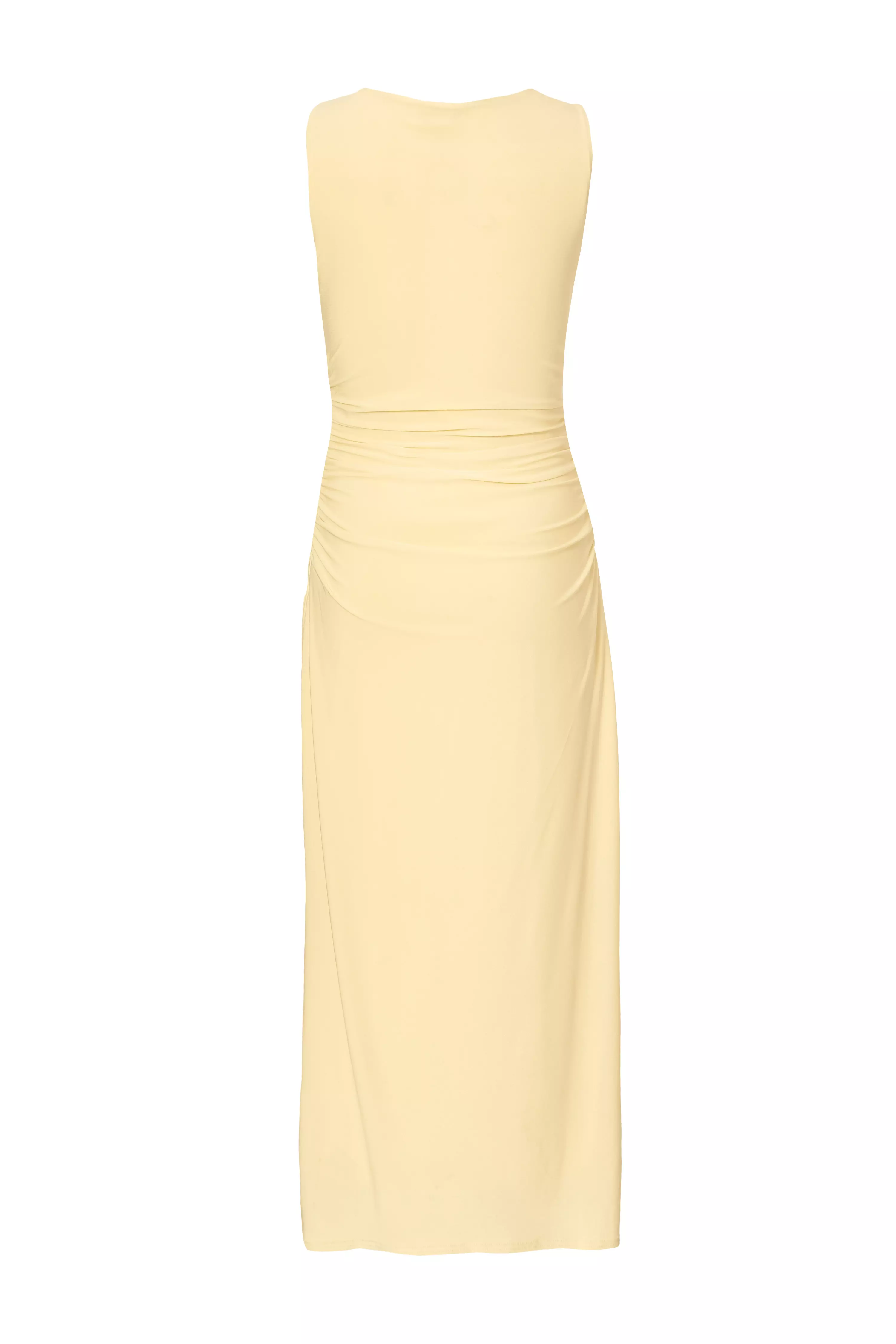 Petite Yellow Gold Buckle Midaxi Dress
