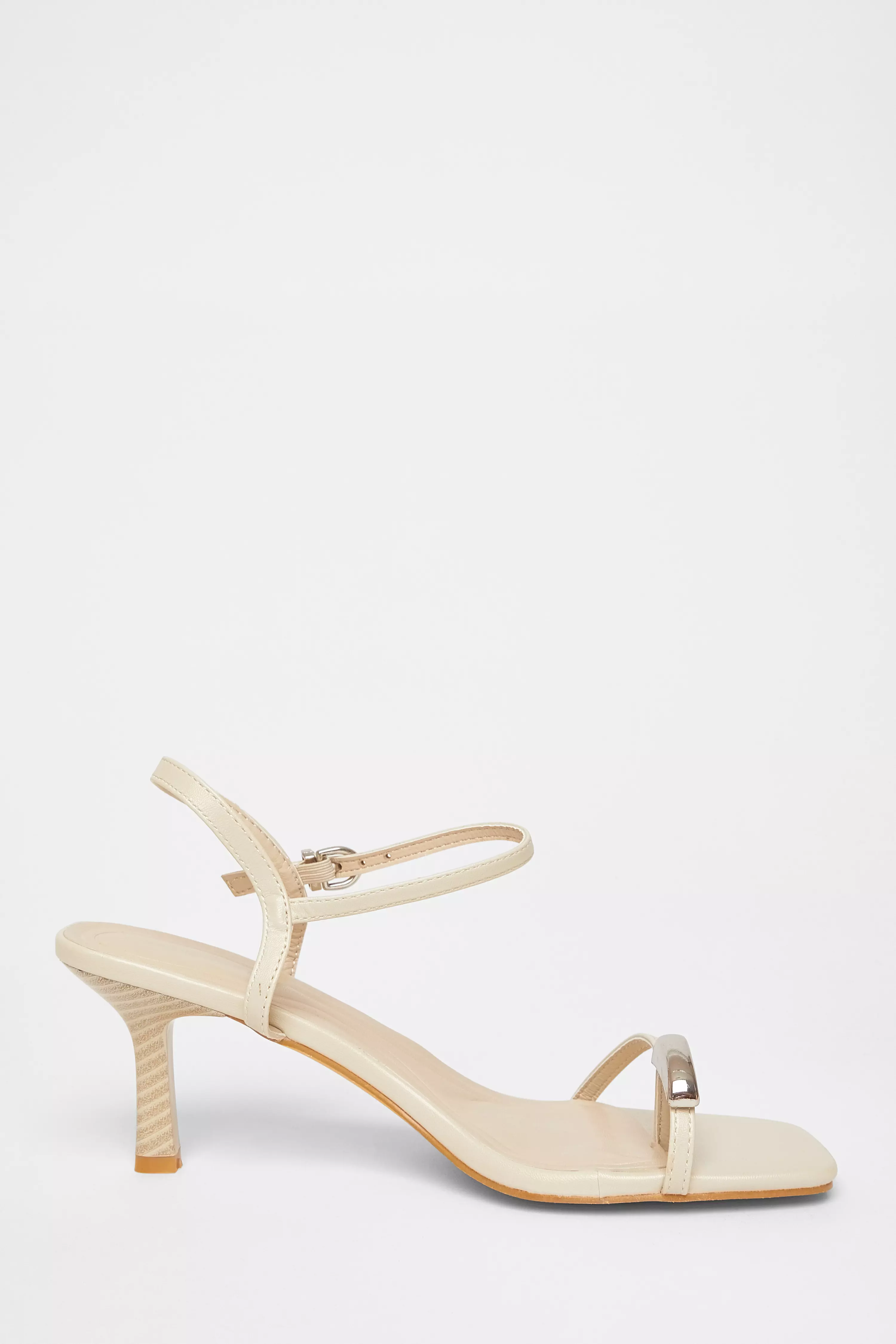 Nude Toe Thong Stiletto Heels
