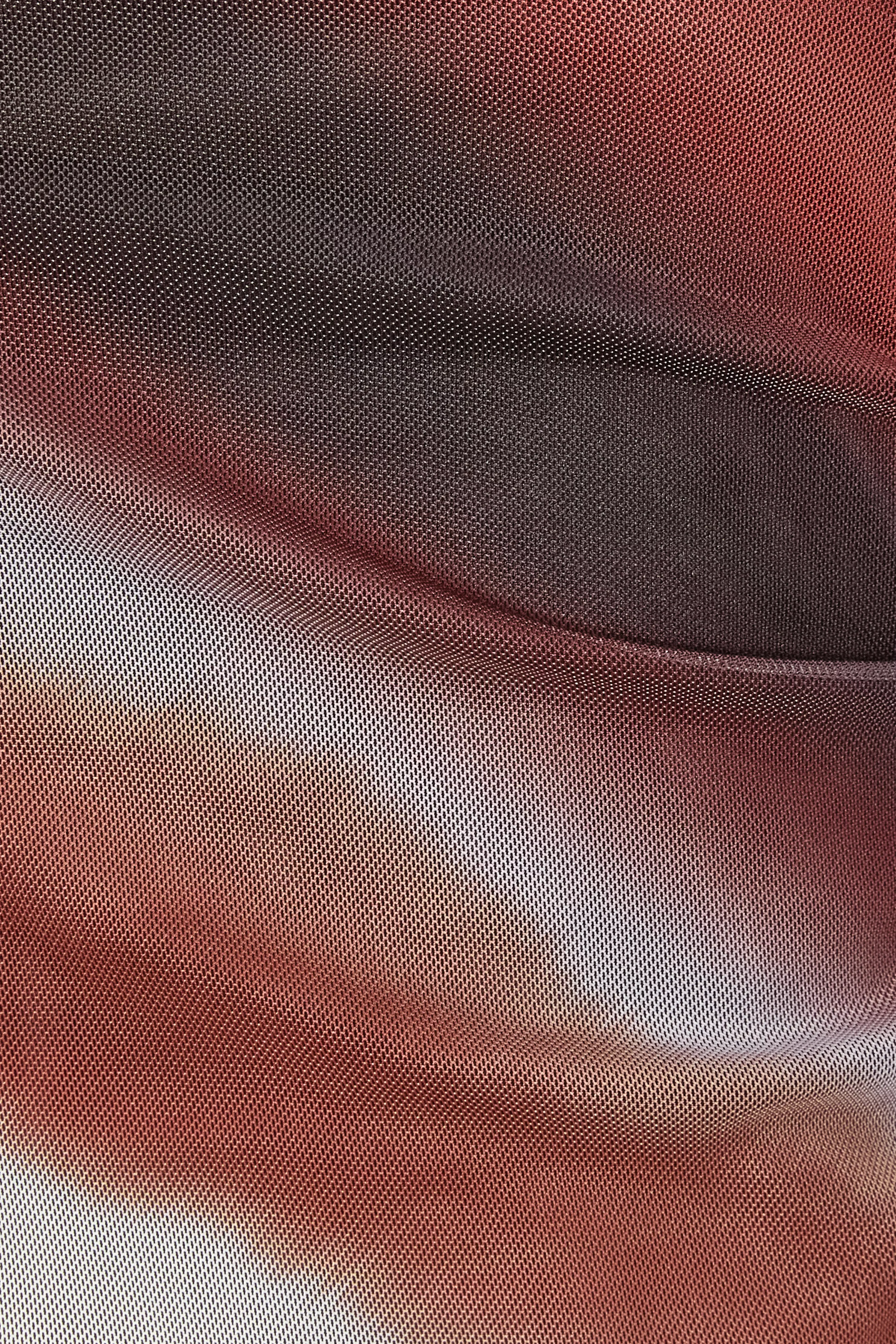 Brown Mesh Ombre Crop Top