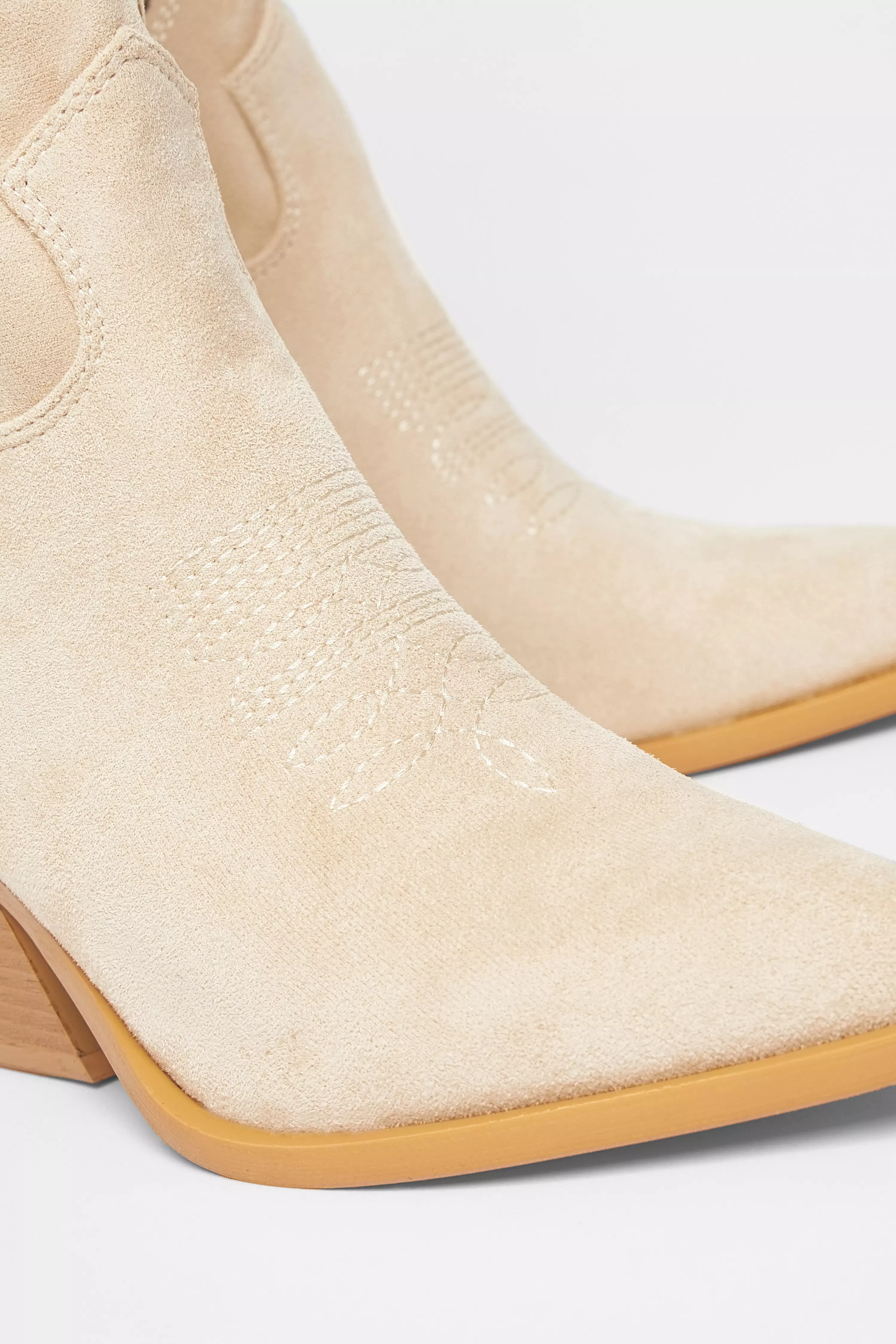 Beige Western Boots