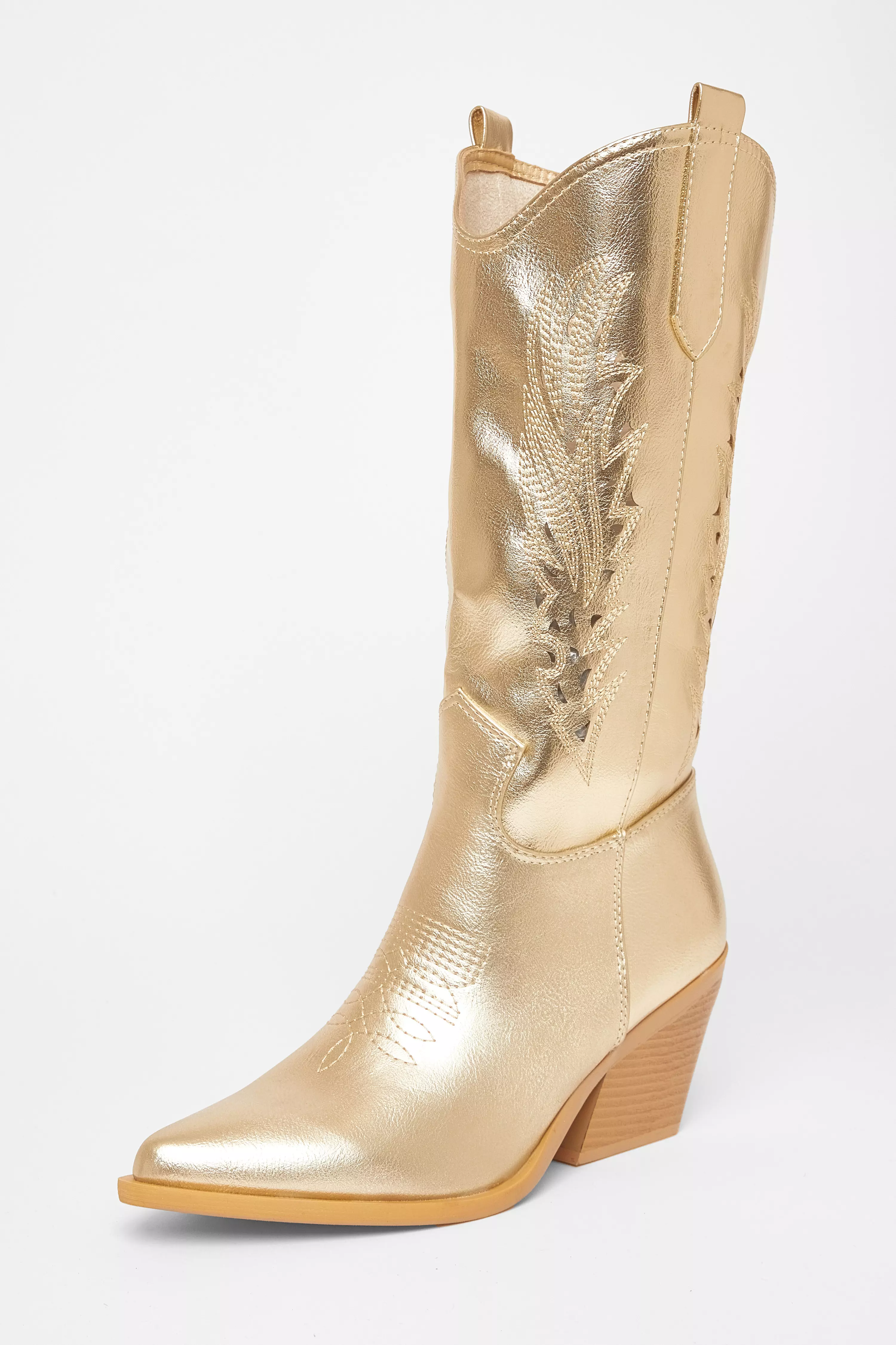 Gold Western Boots