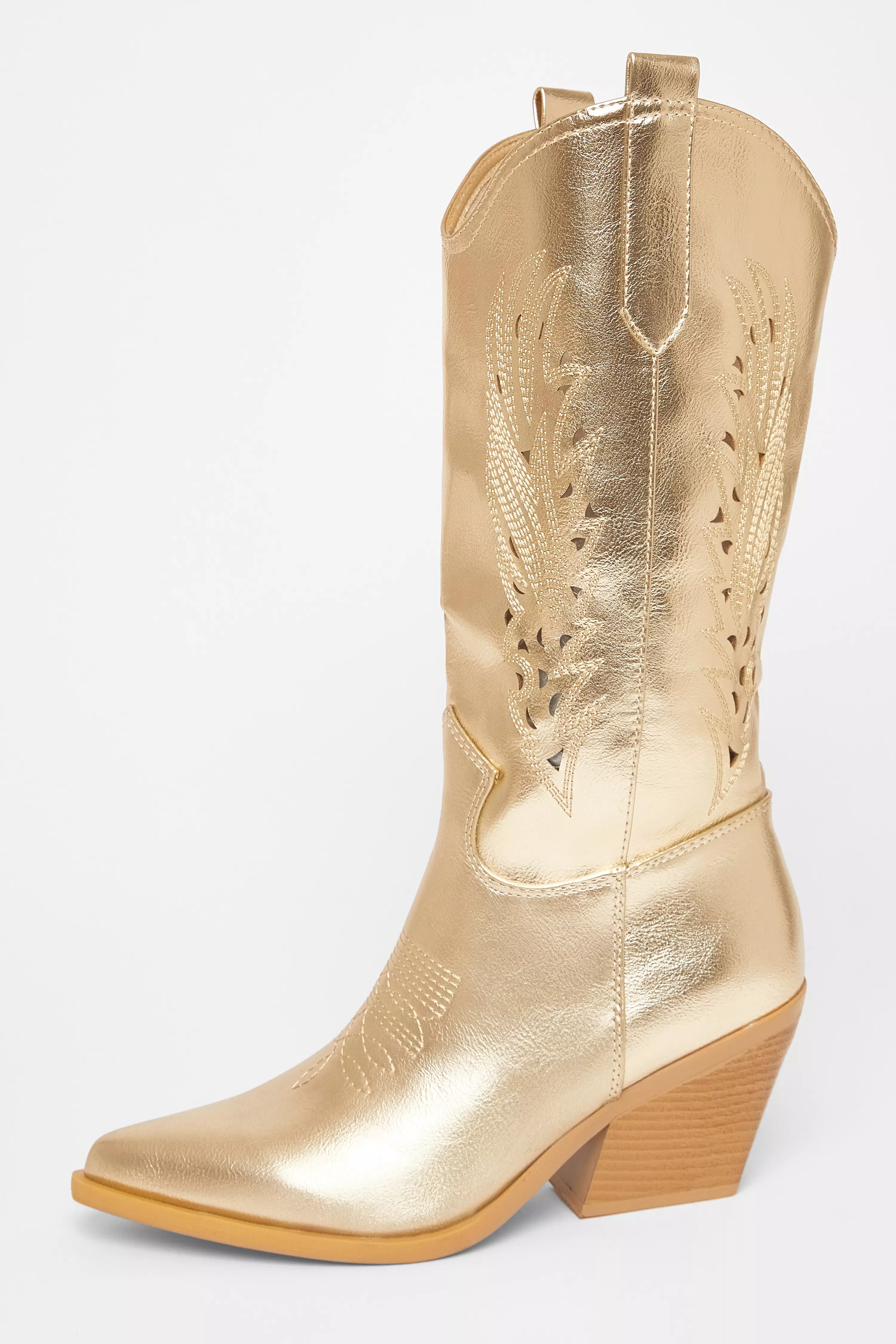 Gold Western Boots