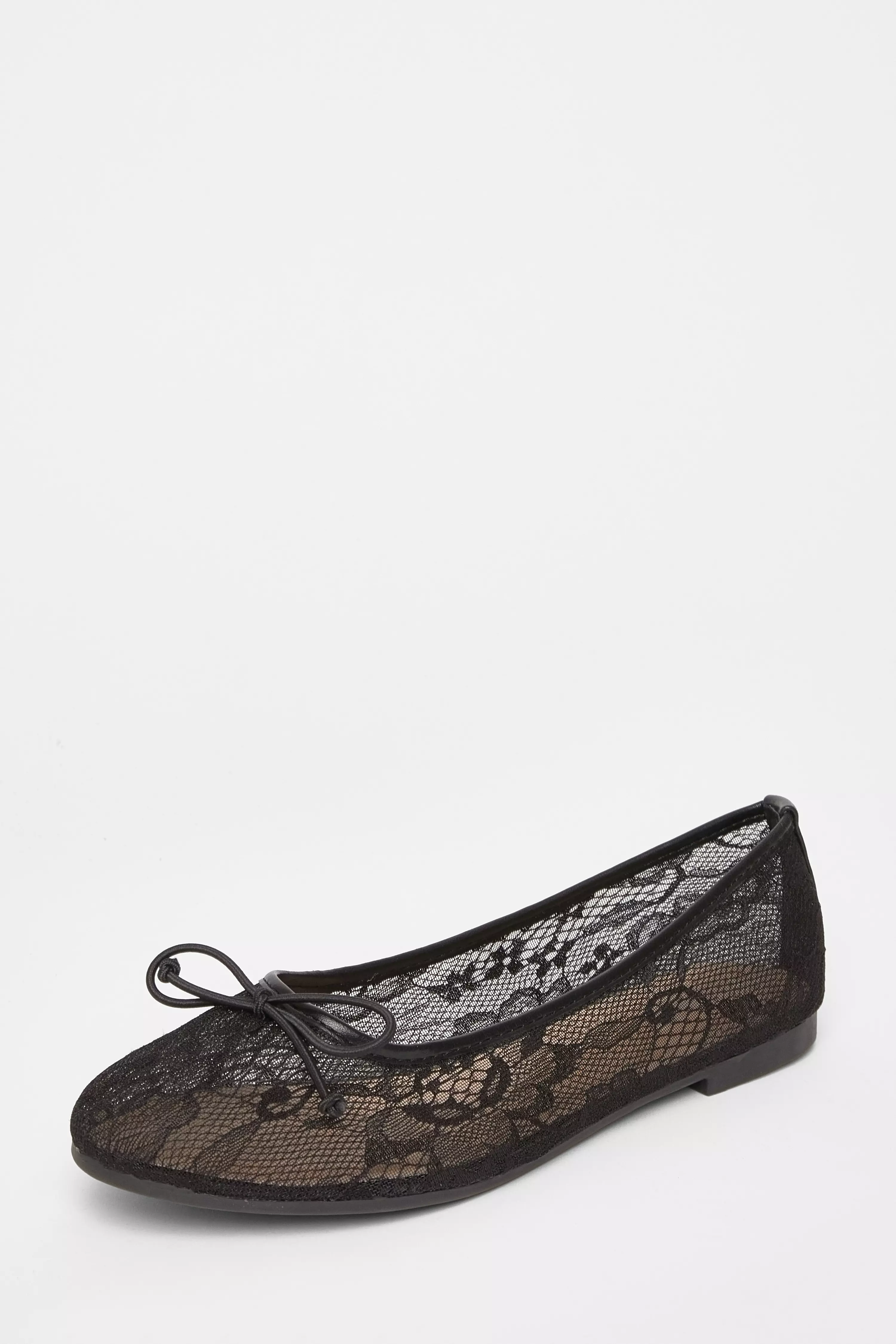 Black Lace Pumps