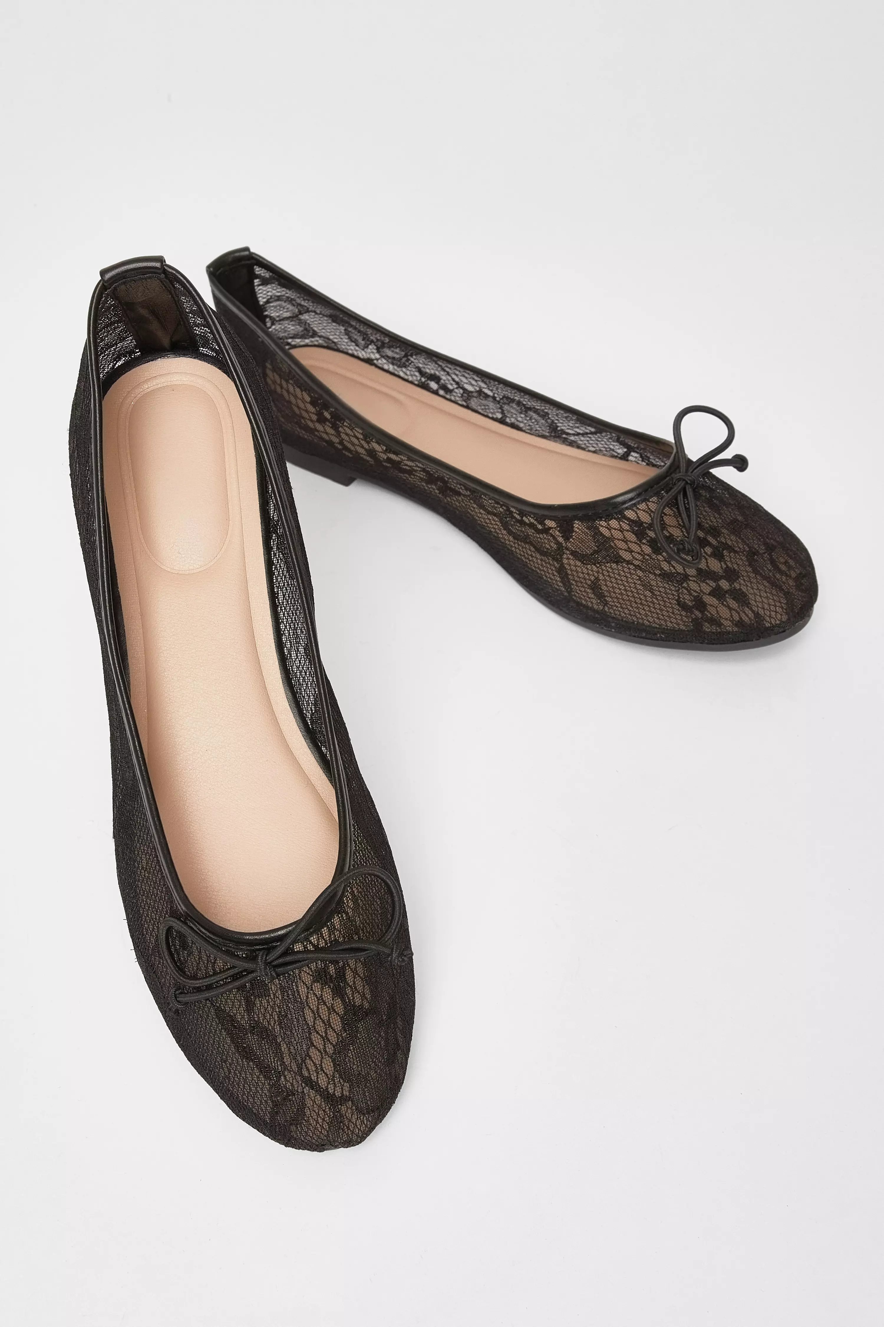 Black Lace Pumps
