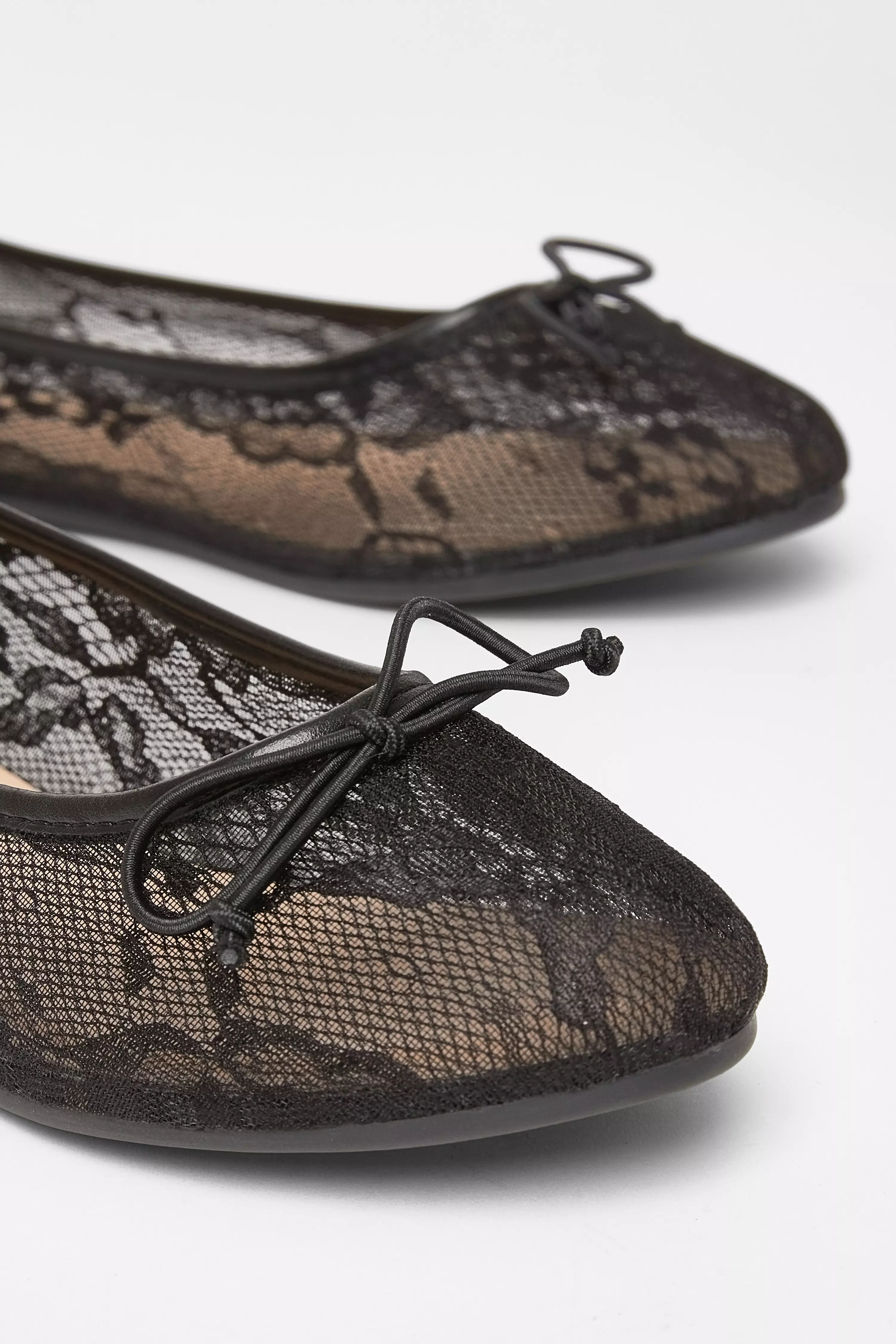 Black Lace Pumps