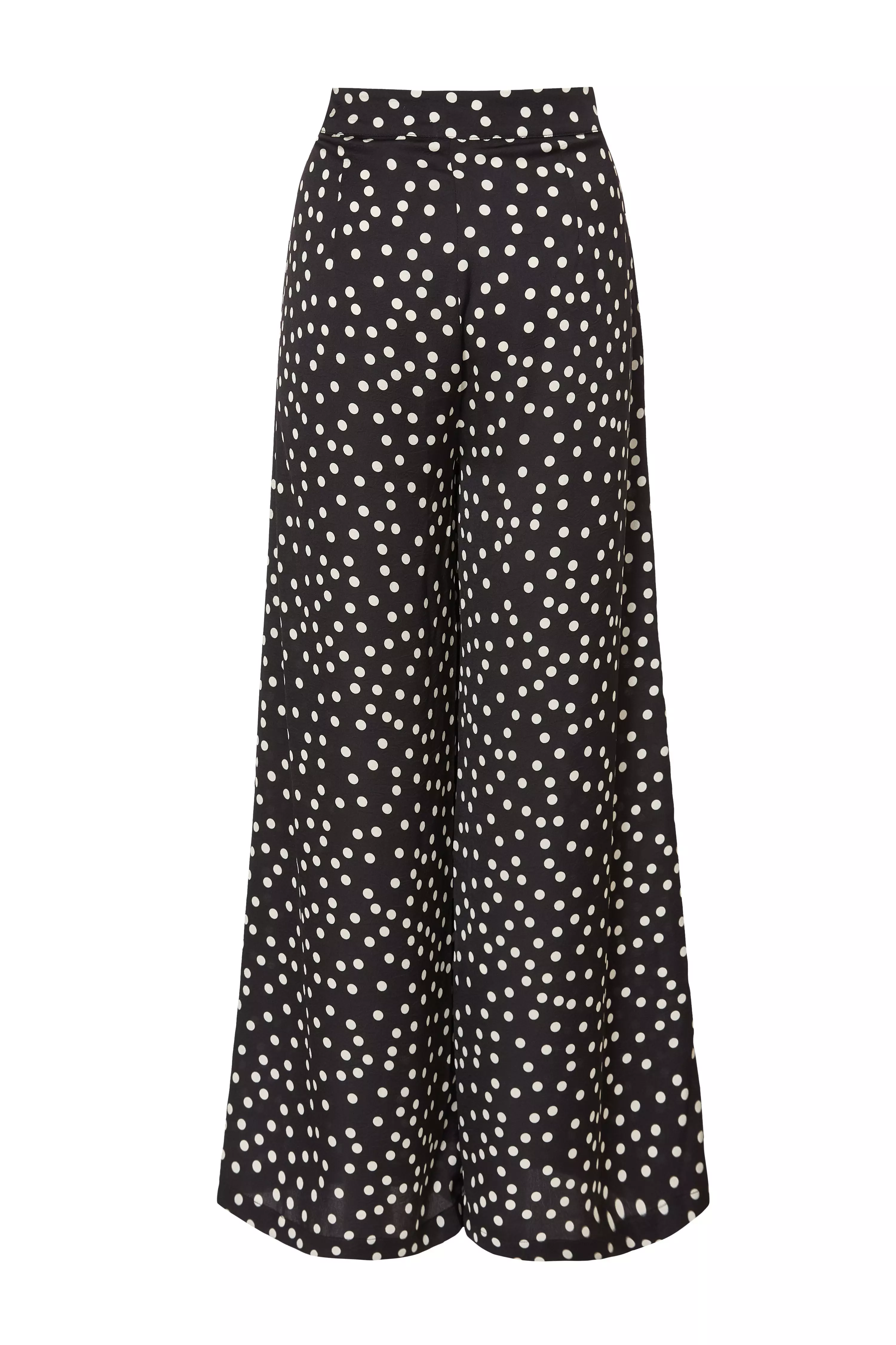 Black Polka Dot Trousers