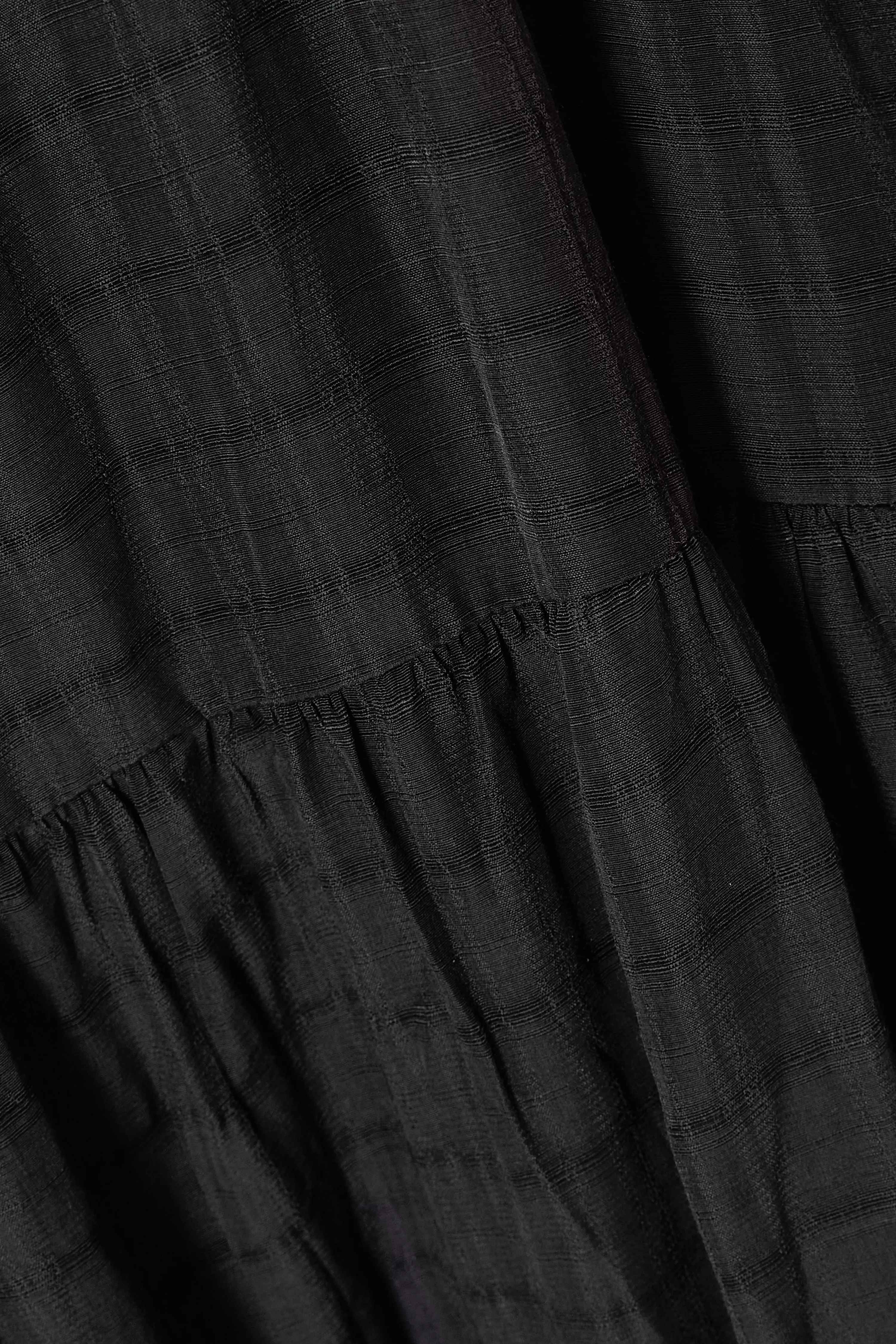 Curve Black Jacquard Midaxi Dress