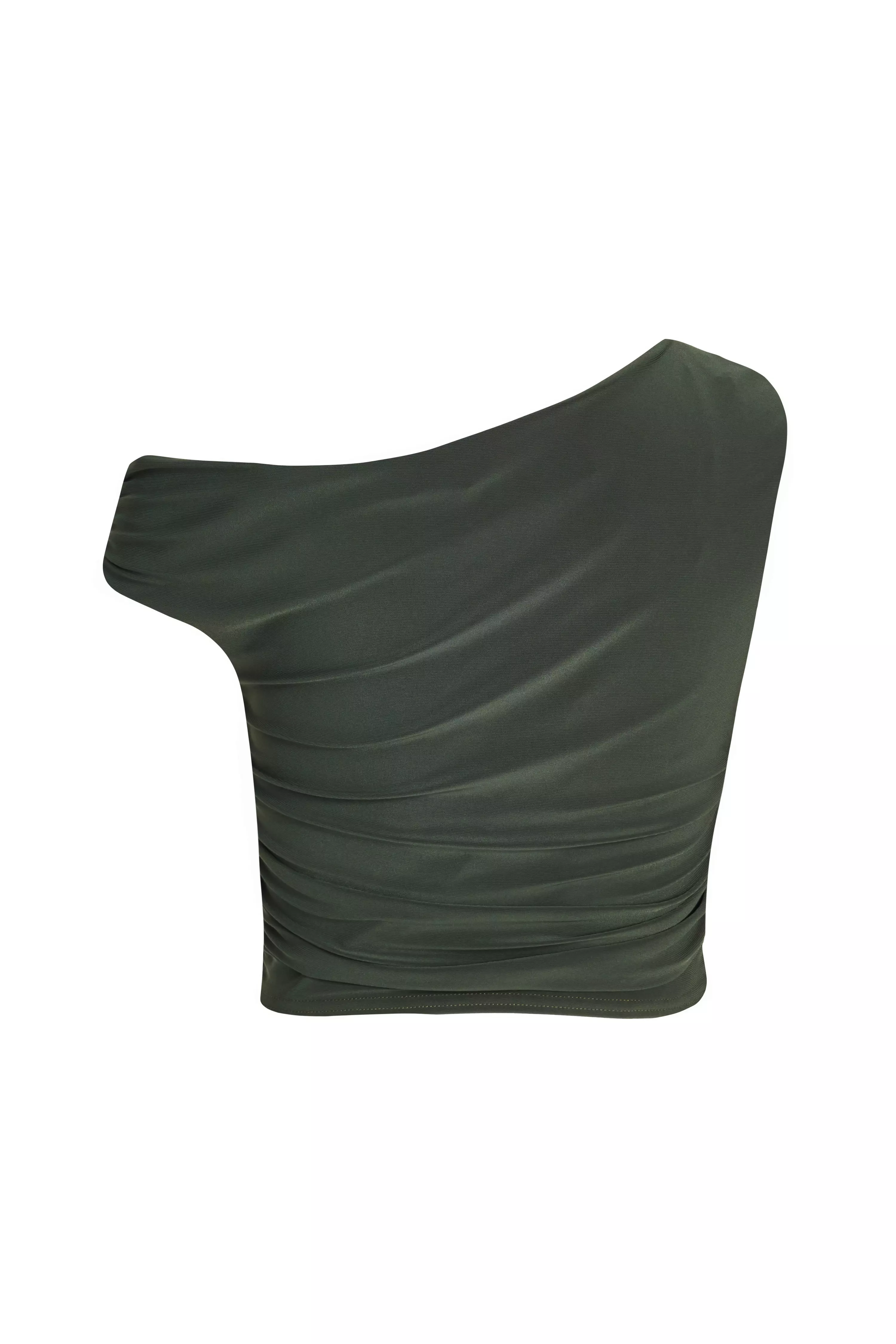 Khaki Drop Sleeve Top