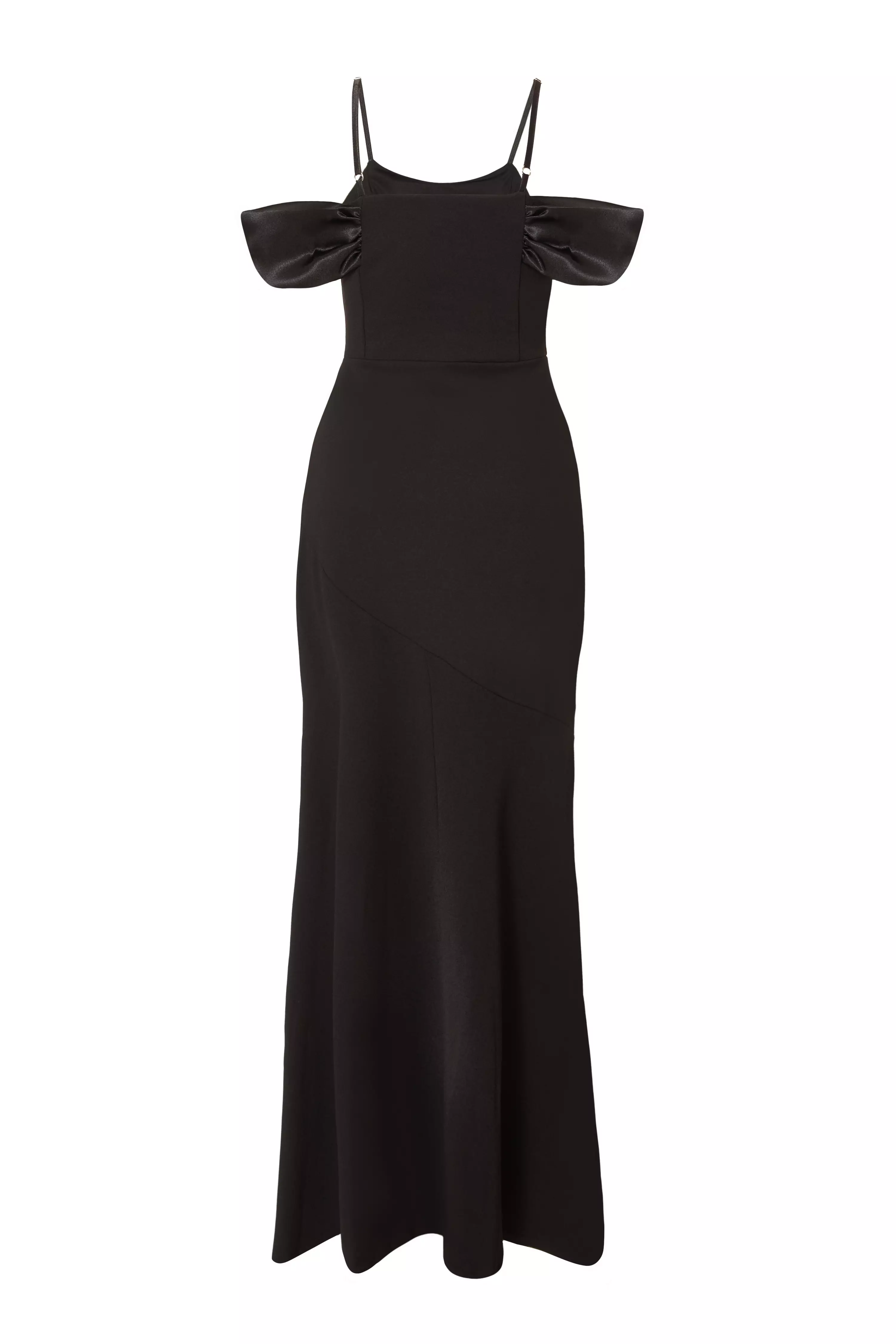 Black Cold Shoulder Maxi Dress